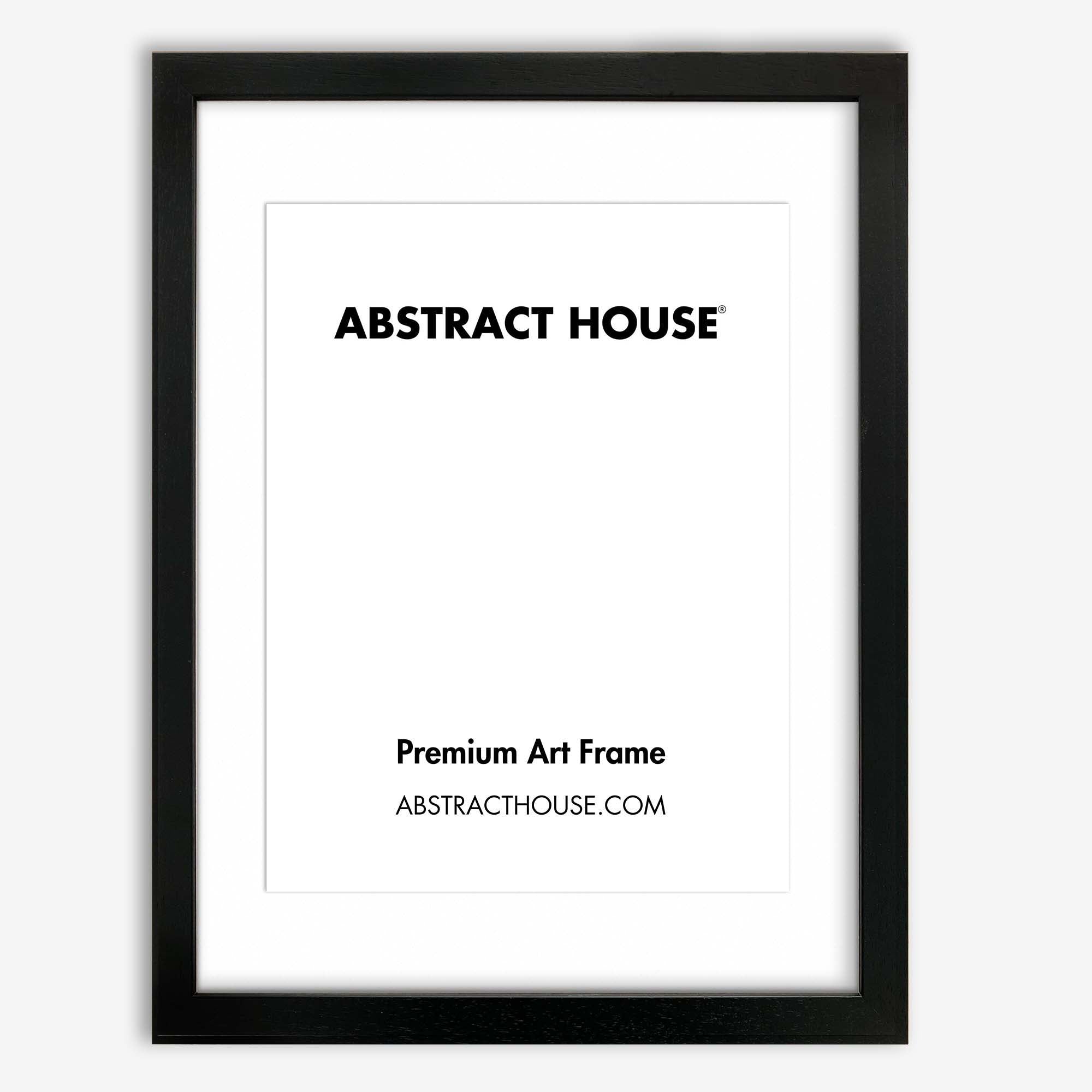 21x30cm Wooden Picture Frame-Black-A5 15 x 21 cm-Abstract House
