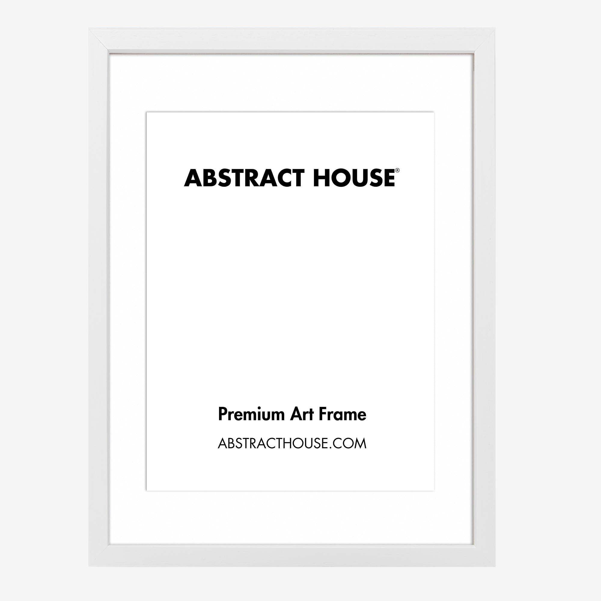 21x30cm Wooden Picture Frame-White-A5 15 x 21 cm-Abstract House