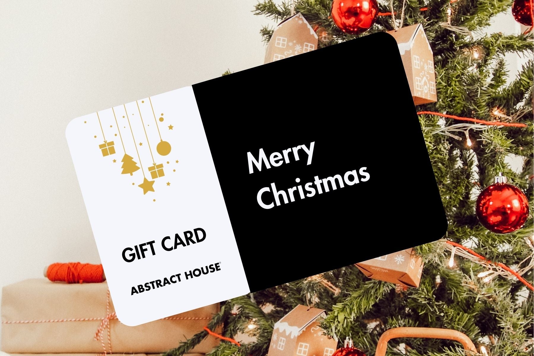 Christmas Gift Card-Abstract House