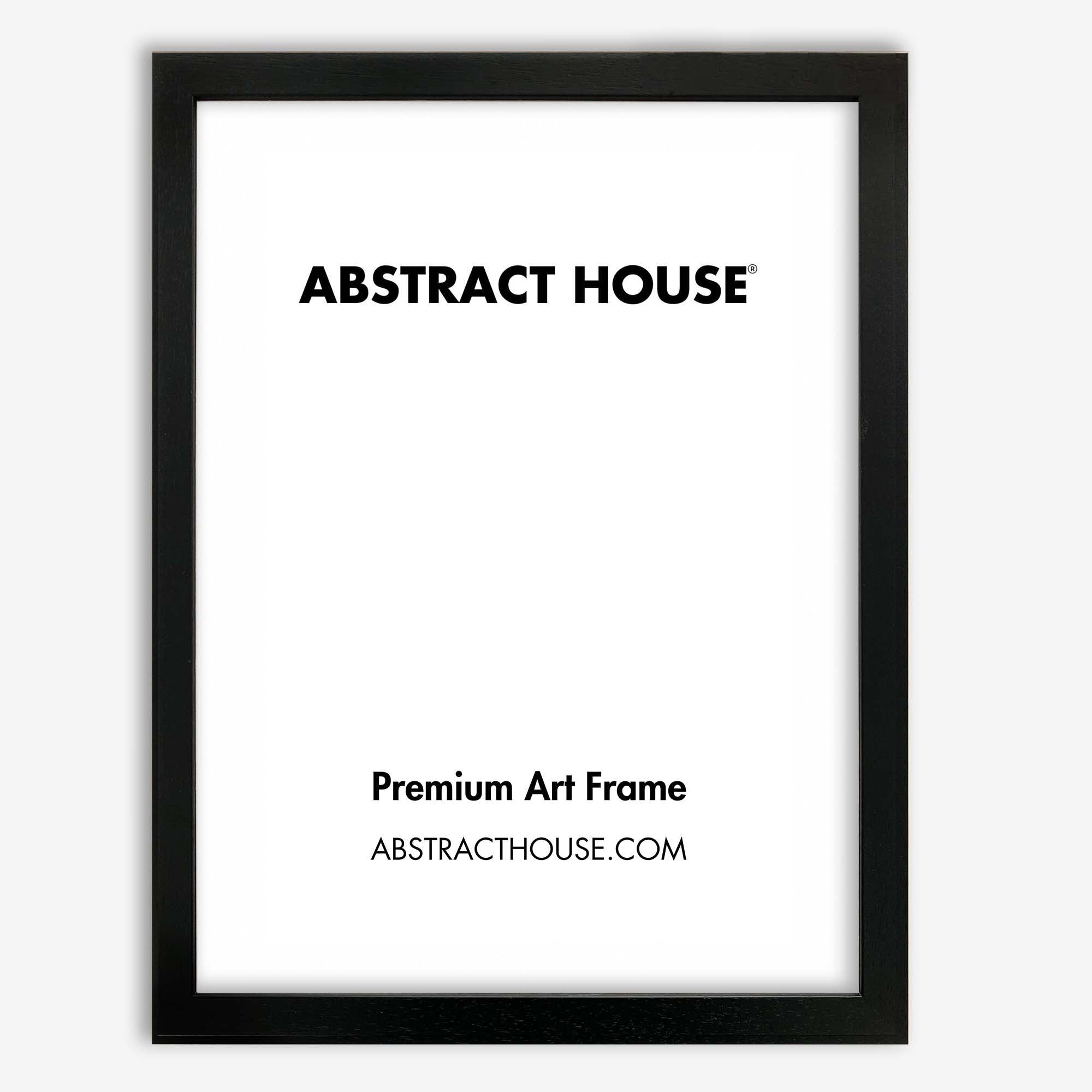 30x40cm Wooden Picture Frame-Black-No Mount-Abstract House