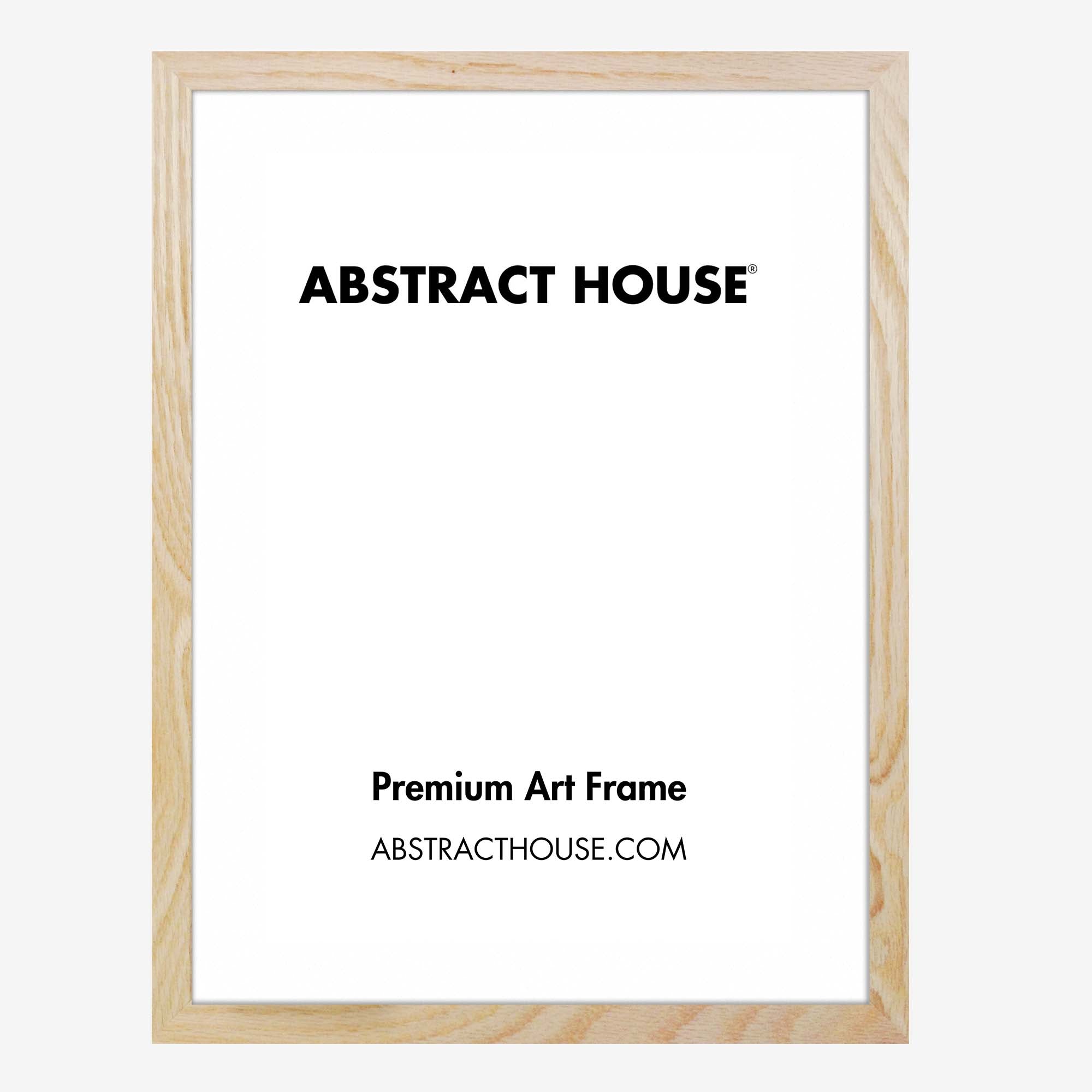 30x40cm Wooden Picture Frame-Oak-No Mount-Abstract House