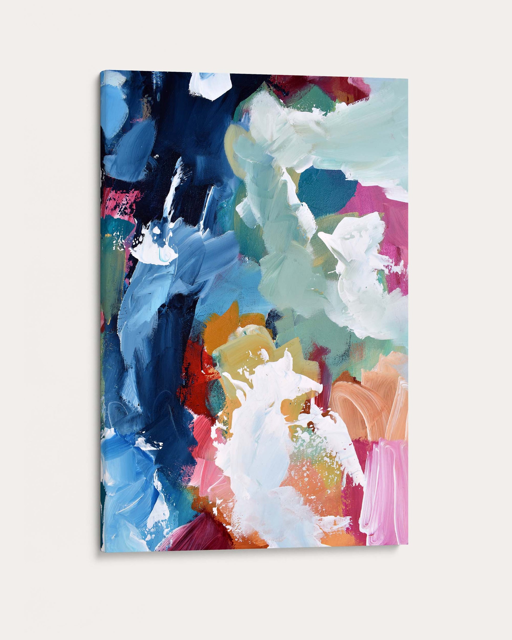 Colorful abstract painting on a white background