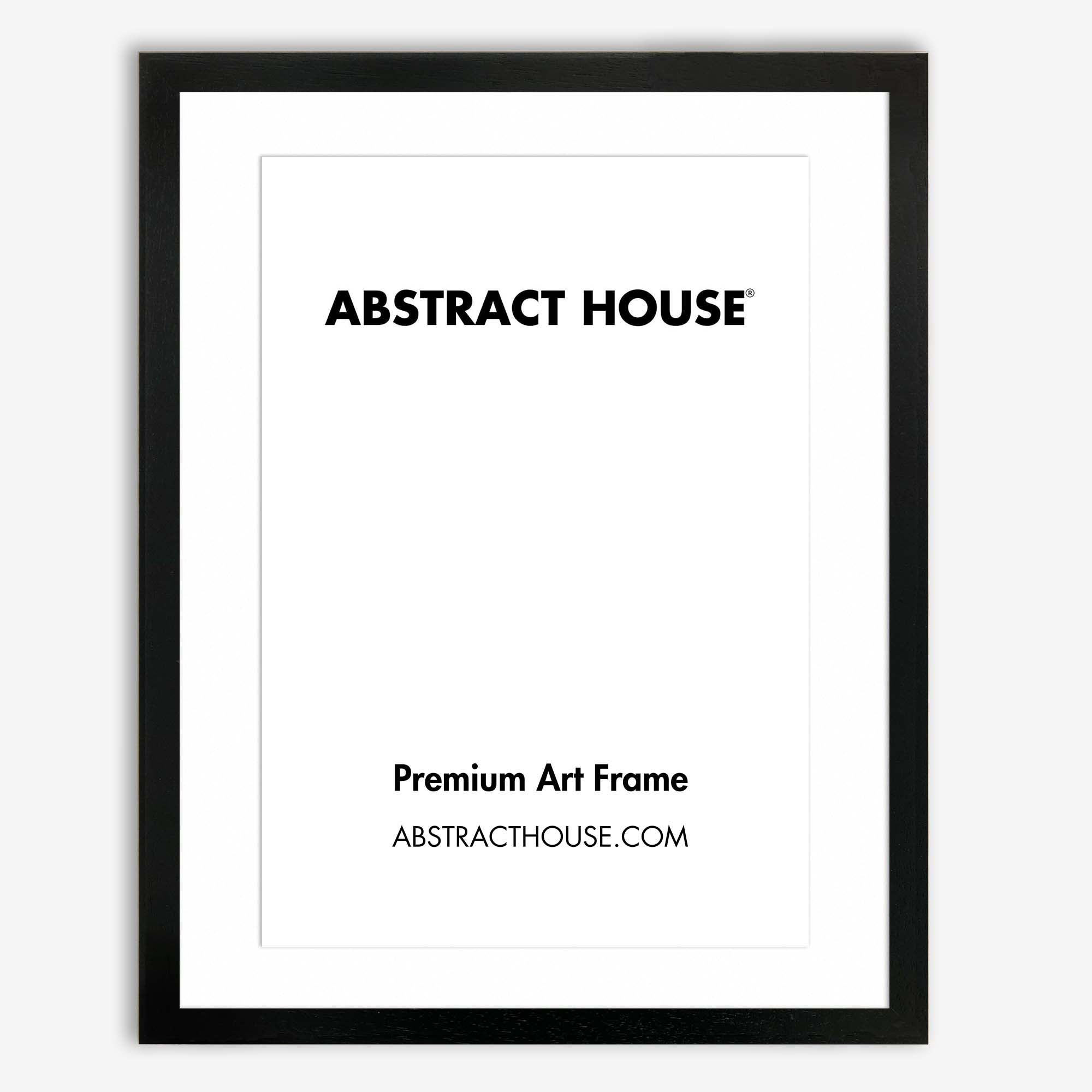 40x50 cm Wooden Picture Frame-Black-A3 / 29.7 x 42 cm-Abstract House