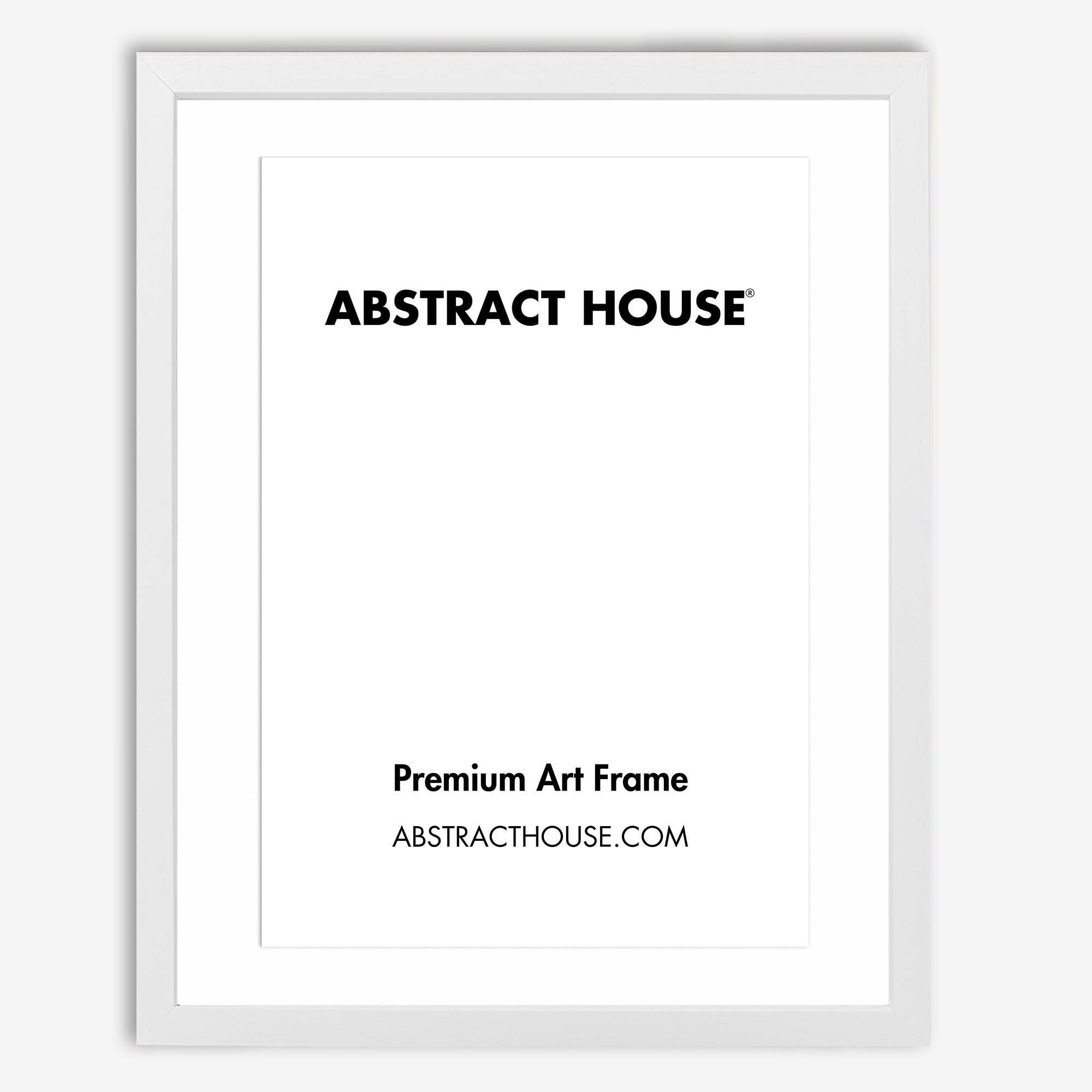 40x50 cm Wooden Picture Frame-White-A3 / 29.7 x 42 cm-Abstract House