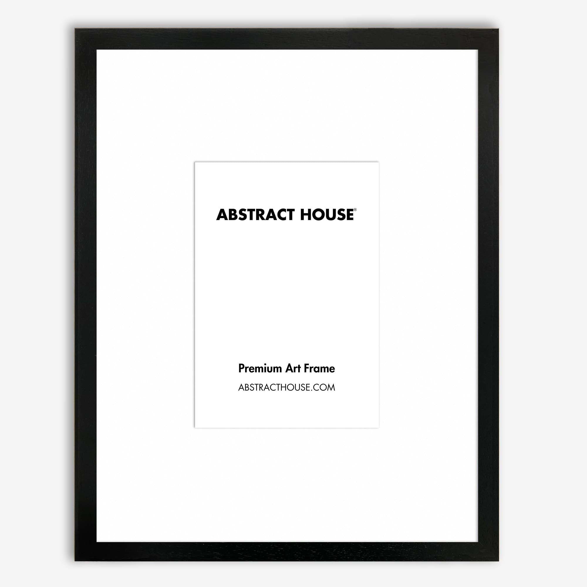 40x50 cm Wooden Picture Frame-Black-A4 / 21 x 30 cm-Abstract House