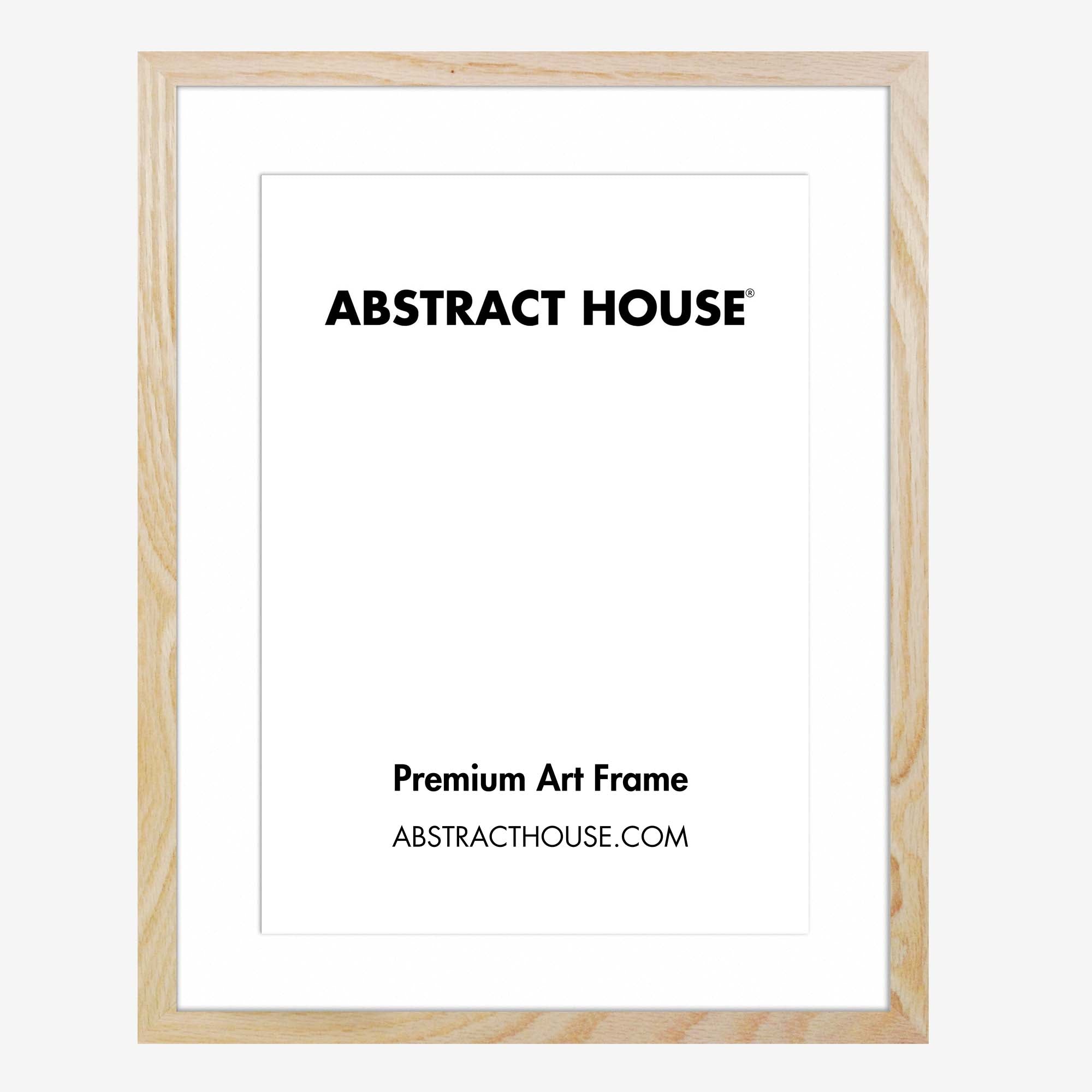 40x50 cm Wooden Picture Frame-Oak-30 x 40 cm-Abstract House