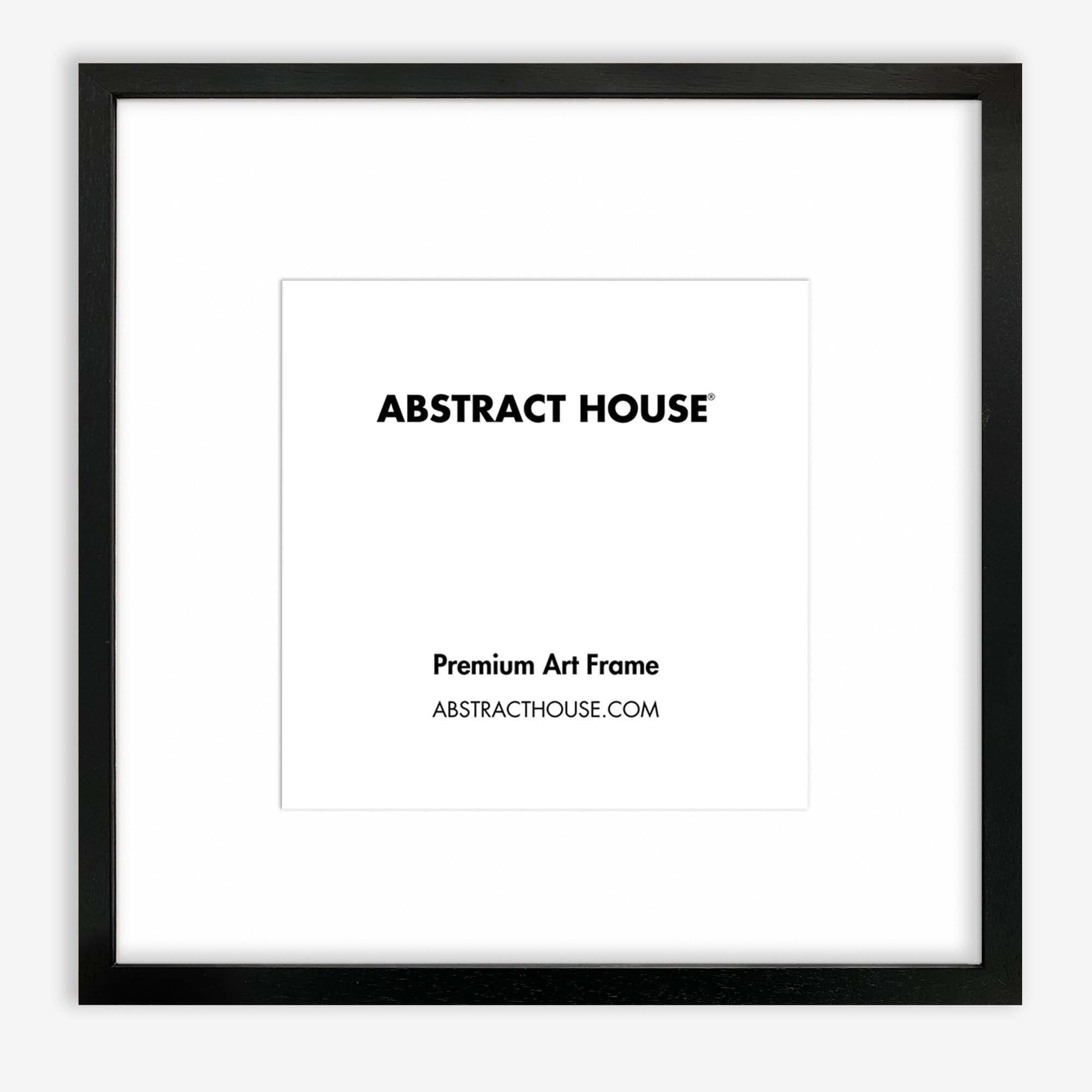 50x50 cm Wooden Frame-Black-30 x 30 cm / 11.8 x 11.8 Inches-Abstract House