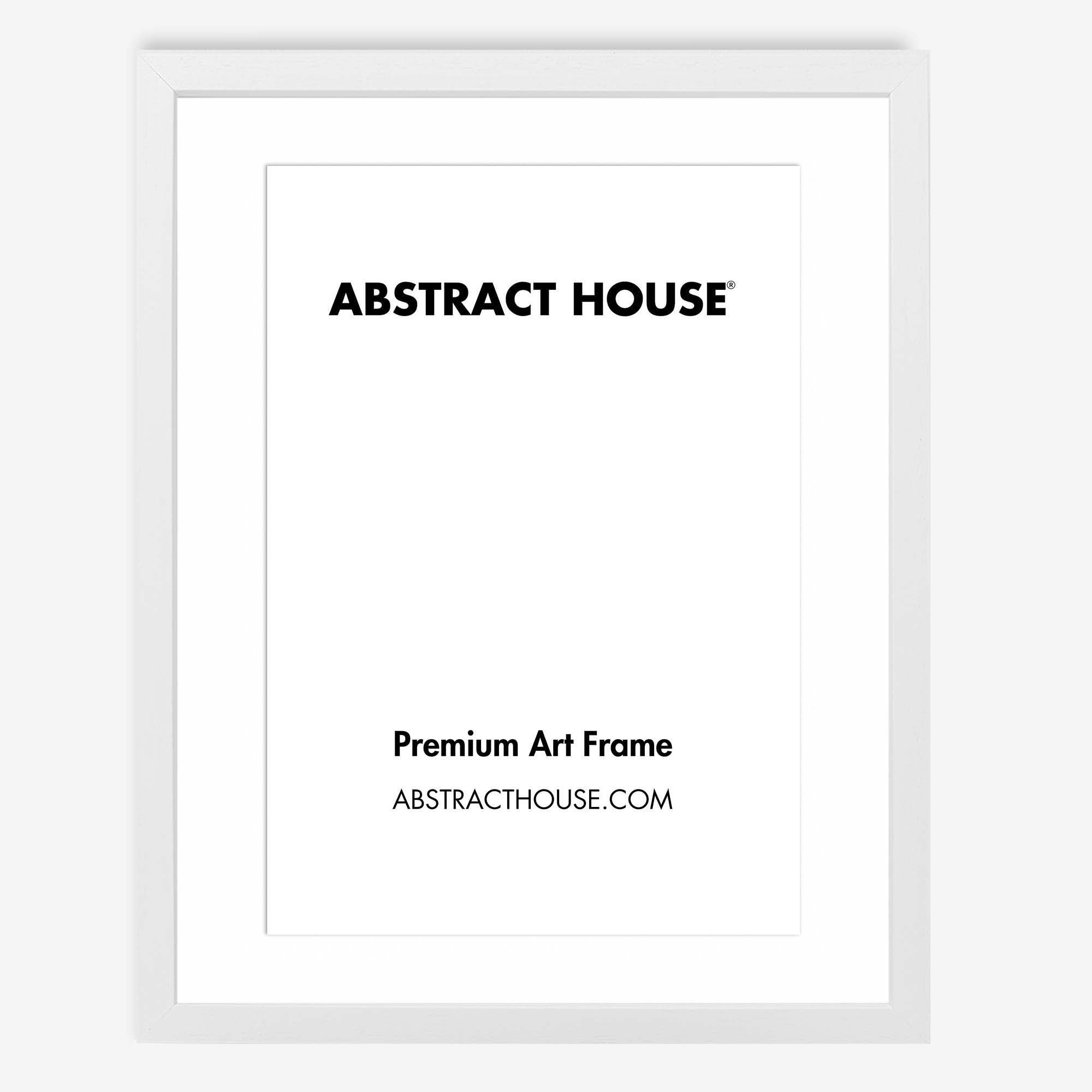 50x60cm Wooden Frame-White-40 x 50 cm / 15.7 x 19.7 Inches-Abstract House