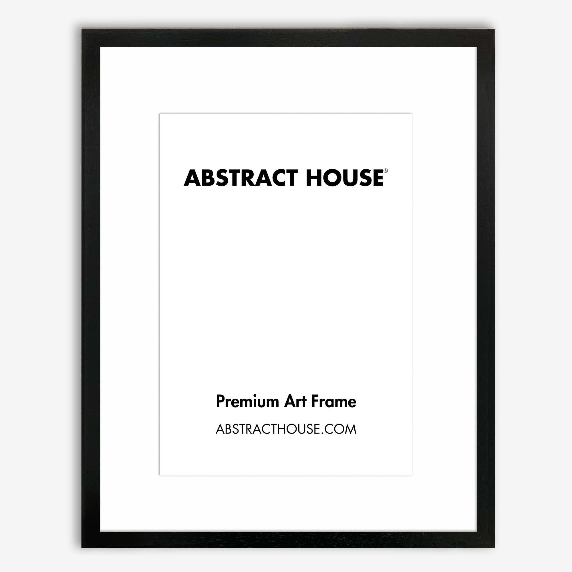 50x60cm Wooden Frame-Black-A3 29.7 x 42cm / 11.7 x 16.5 Inches-Abstract House
