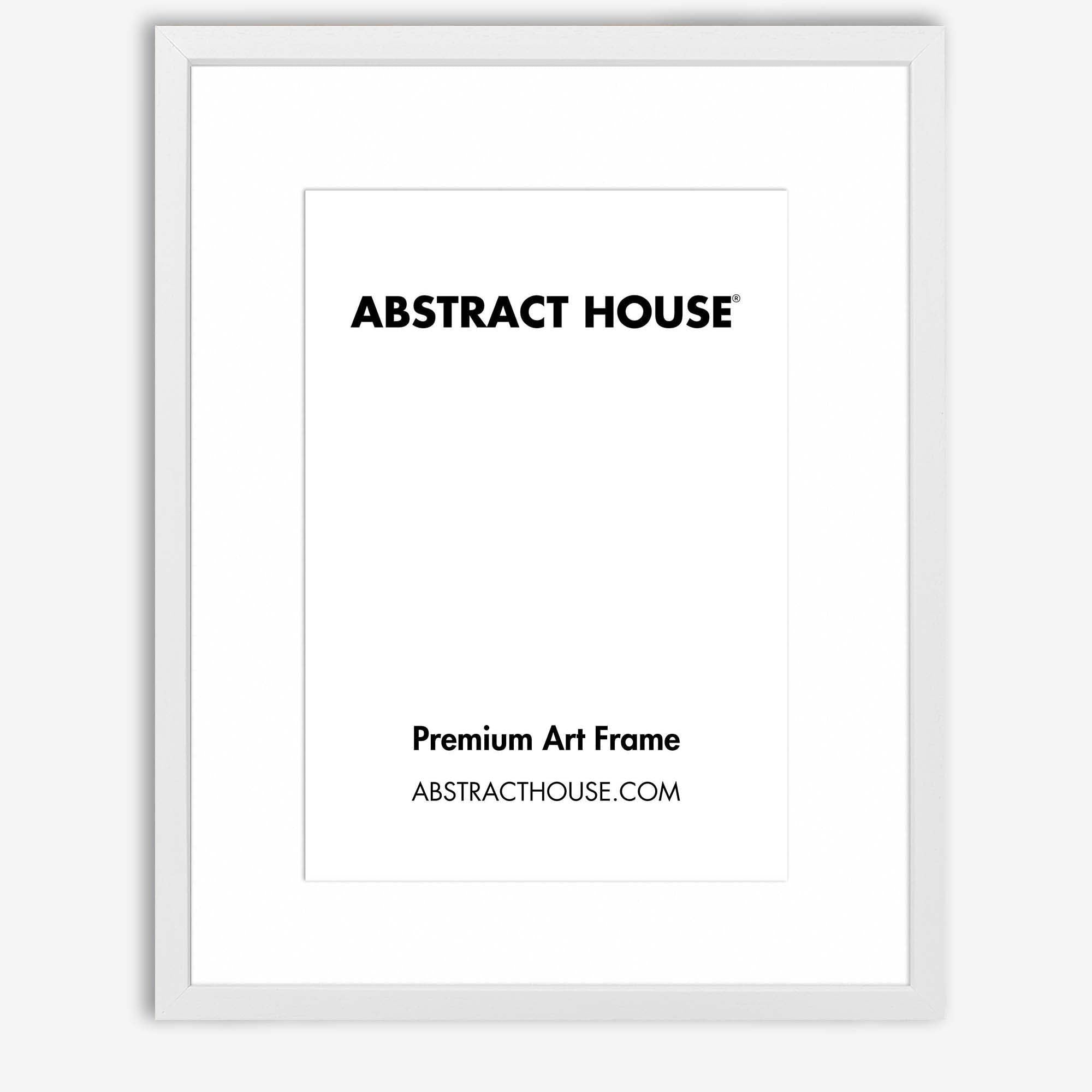 50x60cm Wooden Frame-White-A3 29.7 x 42cm / 11.7 x 16.5 Inches-Abstract House