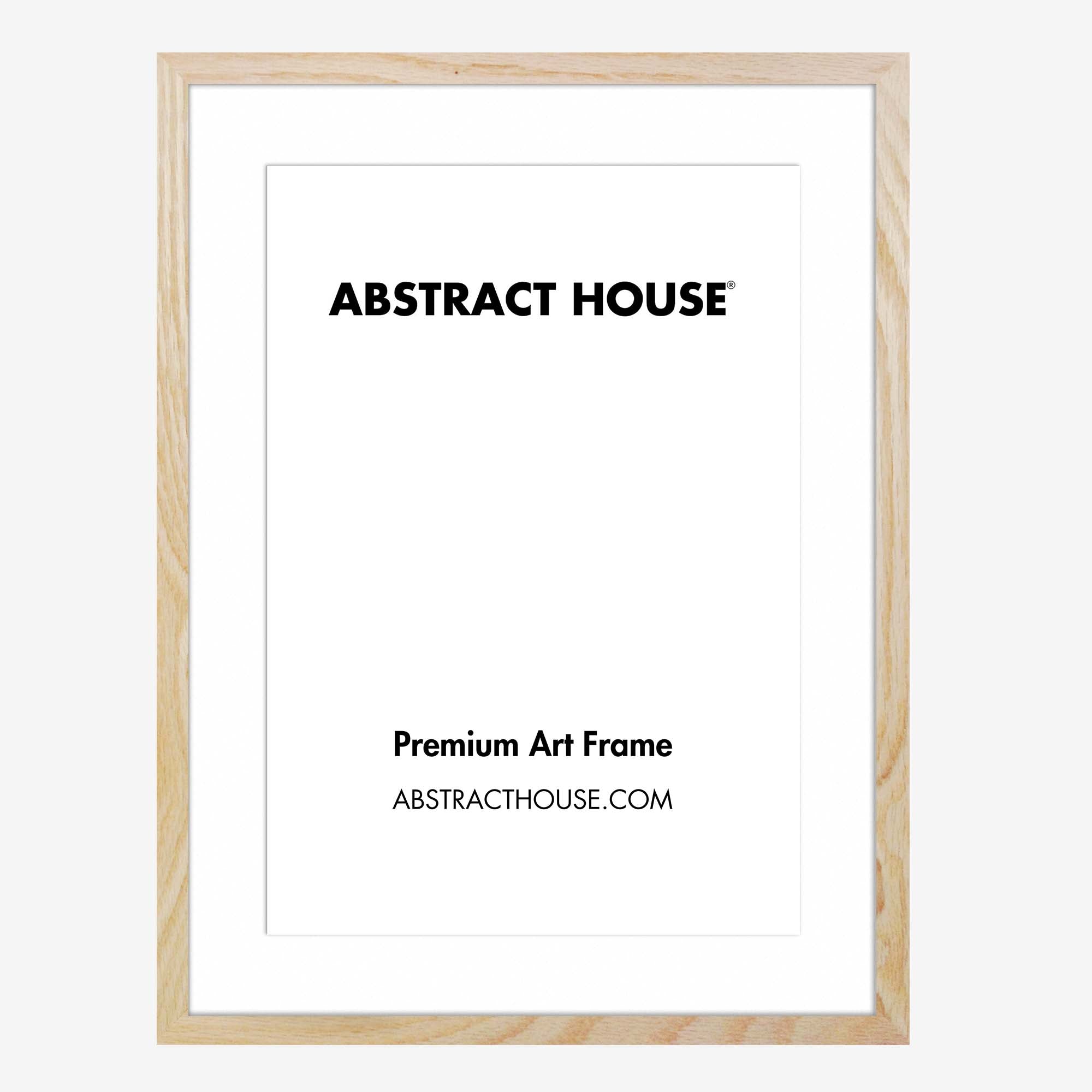 50x60cm Wooden Frame-Oak-40 x 50 cm / 15.7 x 19.7 Inches-Abstract House