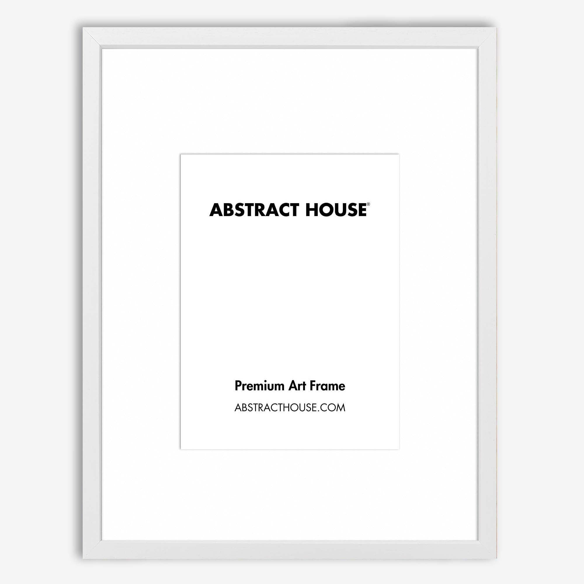 50x70cm Wooden Picture Frame-White-30 x 40 cm-Abstract House