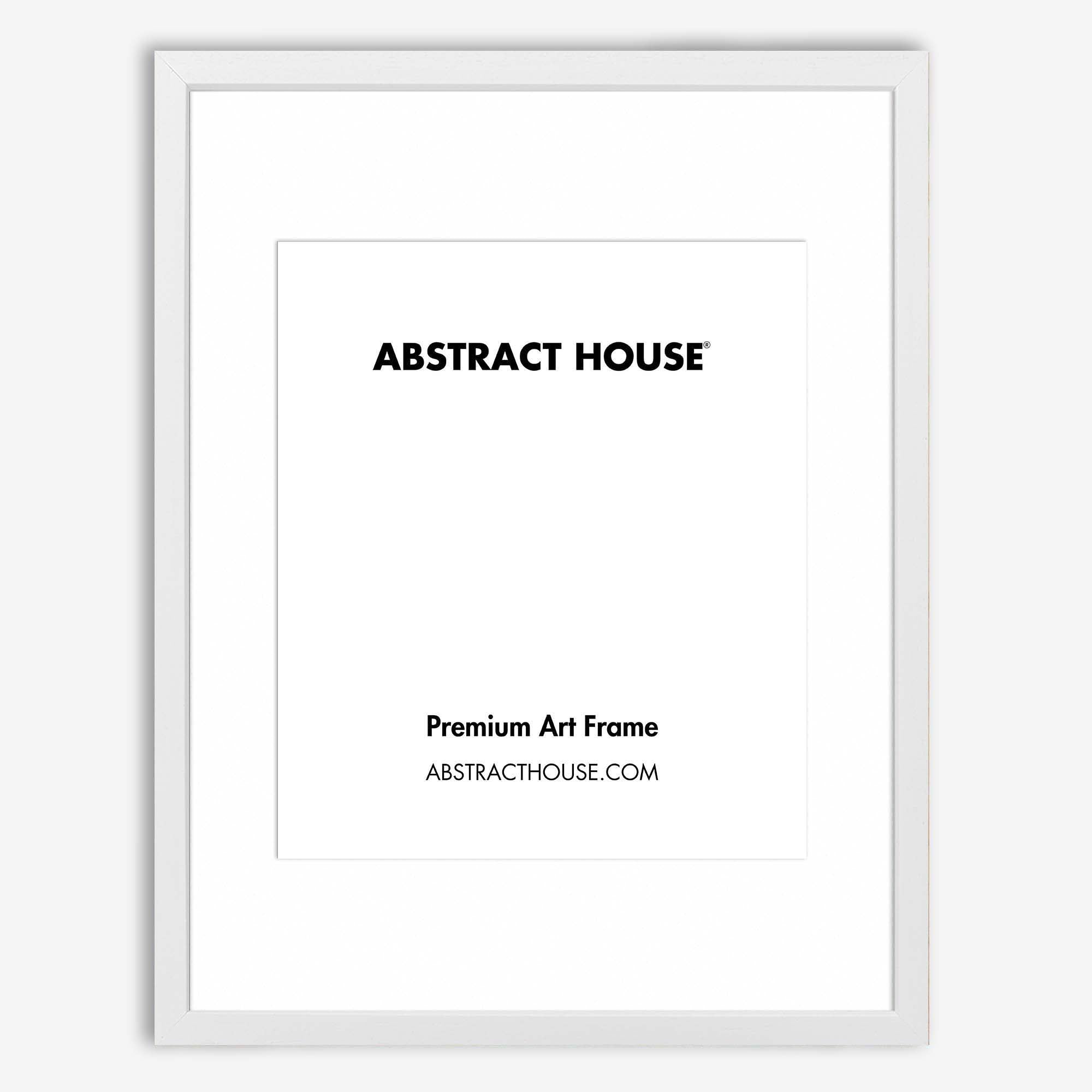 50x70cm Wooden Picture Frame-White-40 x 50 cm-Abstract House