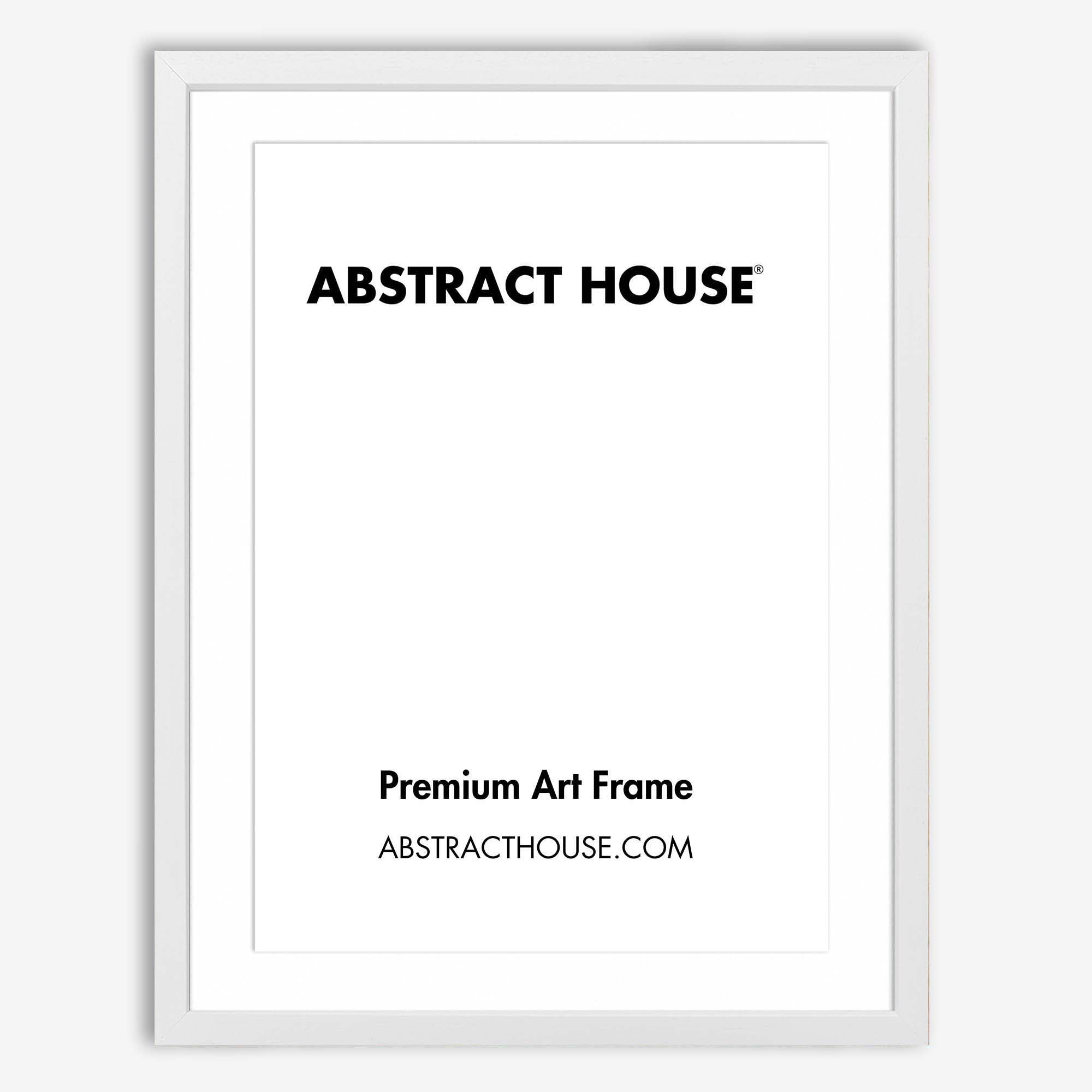 50x70cm Wooden Picture Frame-White-40 x 60 cm-Abstract House