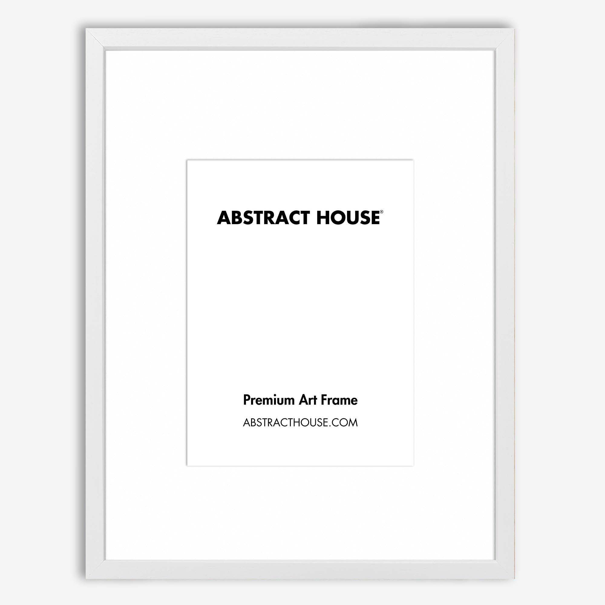 50x70cm Wooden Picture Frame-White-A3 29.7 x 42 cm-Abstract House