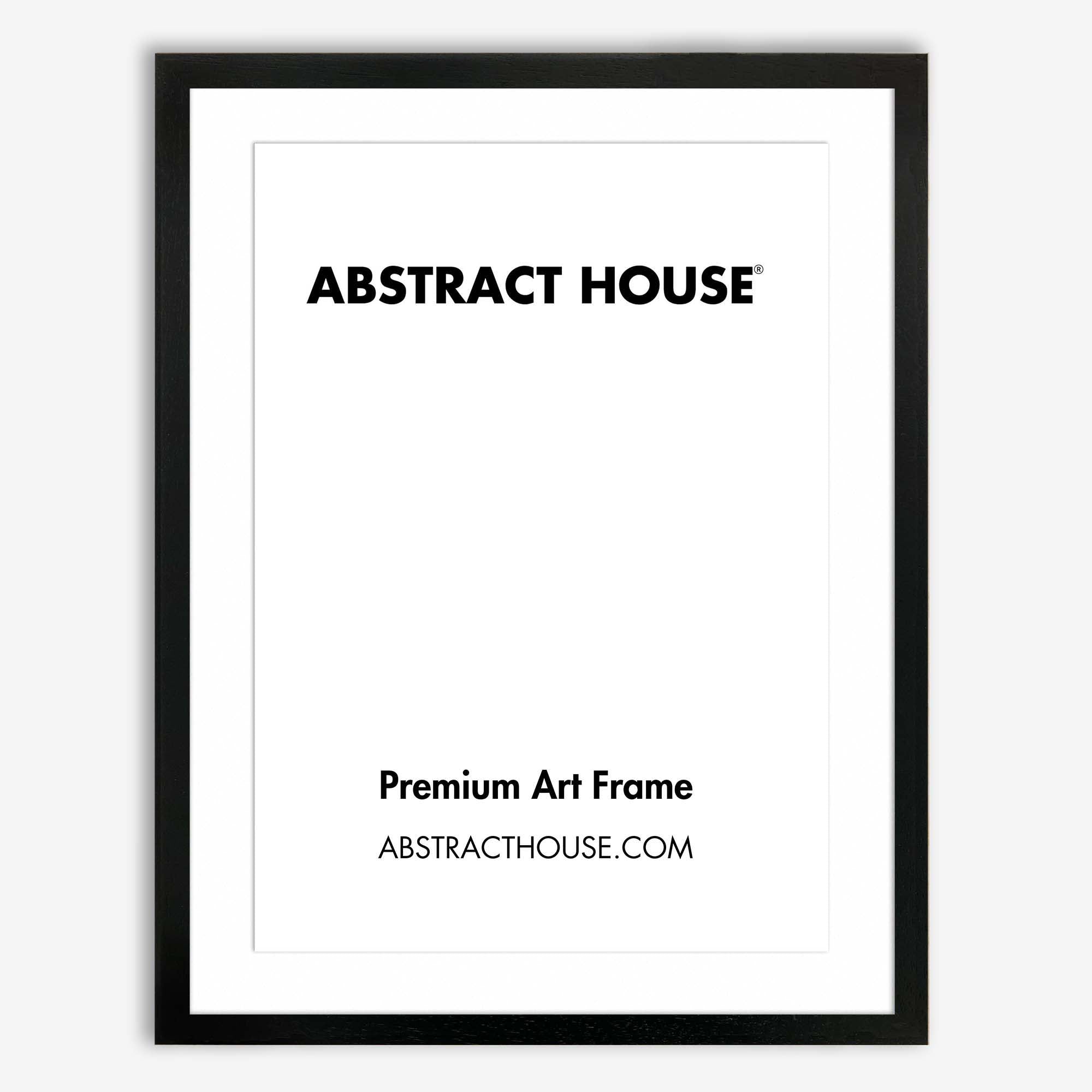 50x70cm Wooden Picture Frame-Black-40 x 60 cm-Abstract House