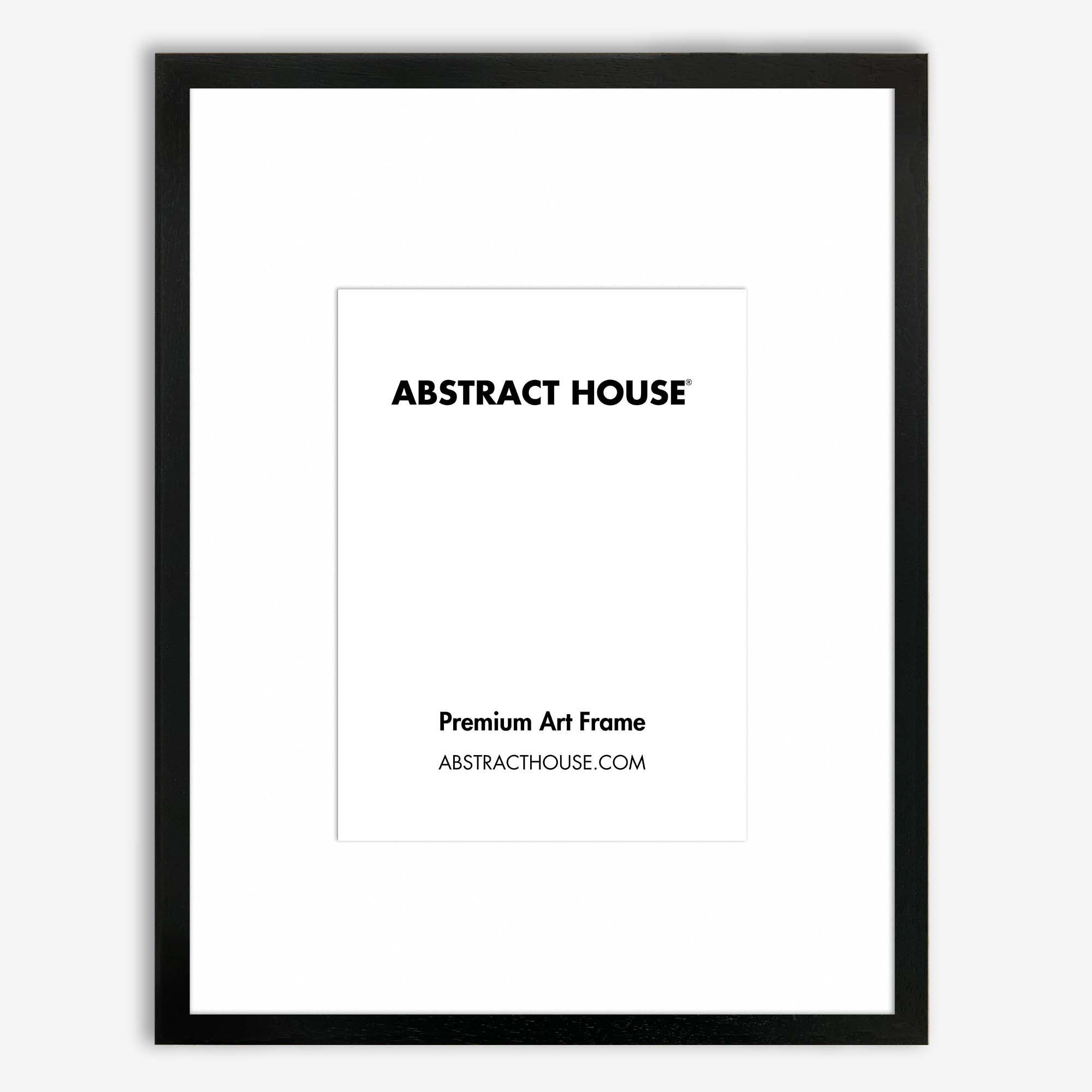 50x70cm Wooden Picture Frame-Black-30 x 40 cm-Abstract House