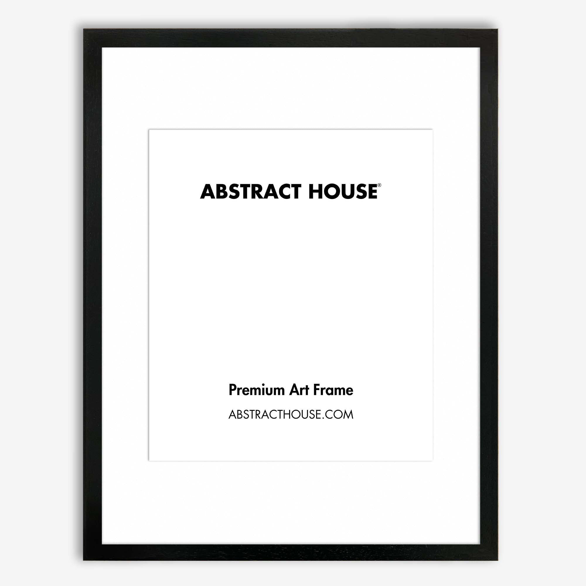 50x70cm Wooden Picture Frame-Black-40 x 50 cm-Abstract House