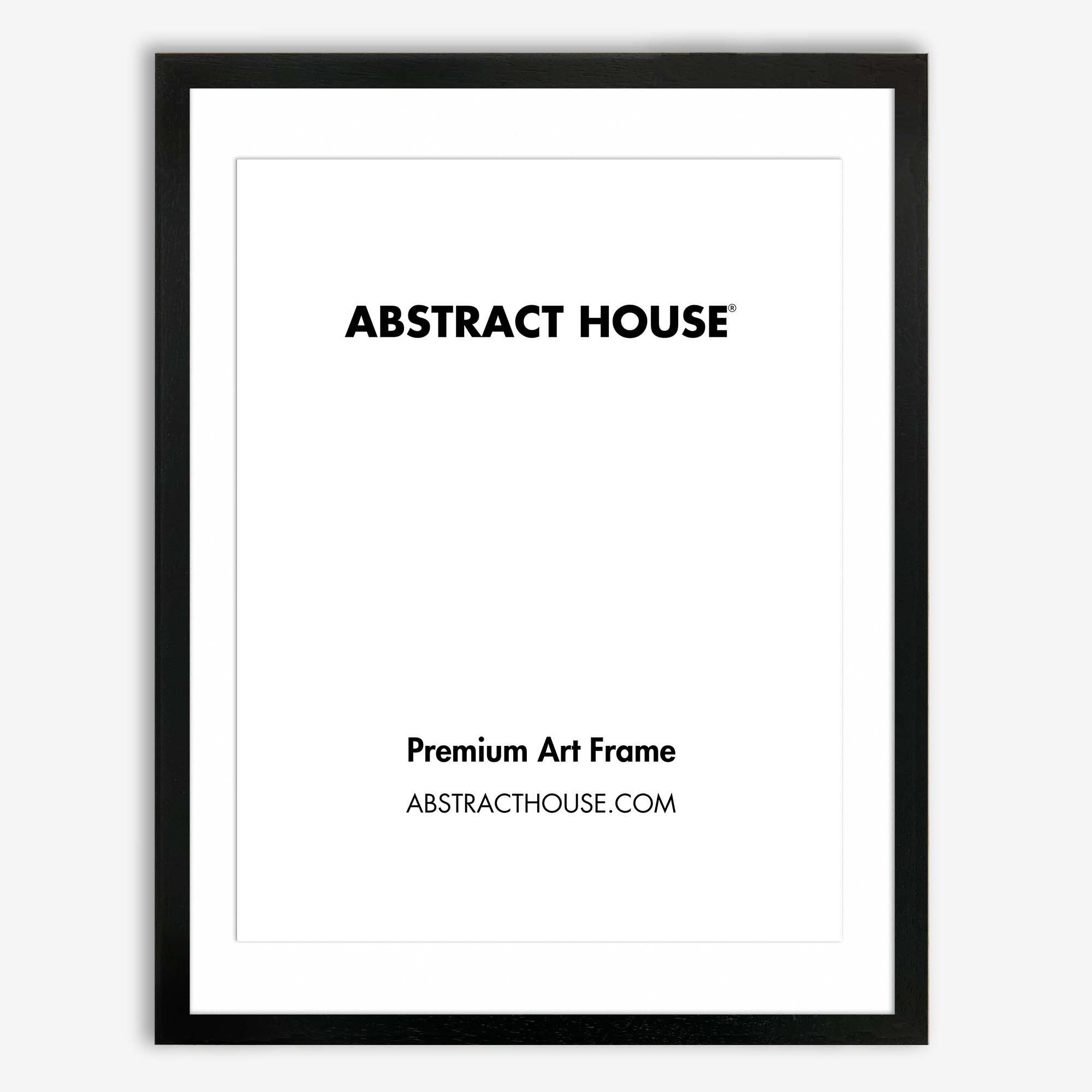 50x70cm Wooden Picture Frame-Black-A2 42 x 59.4 cm-Abstract House