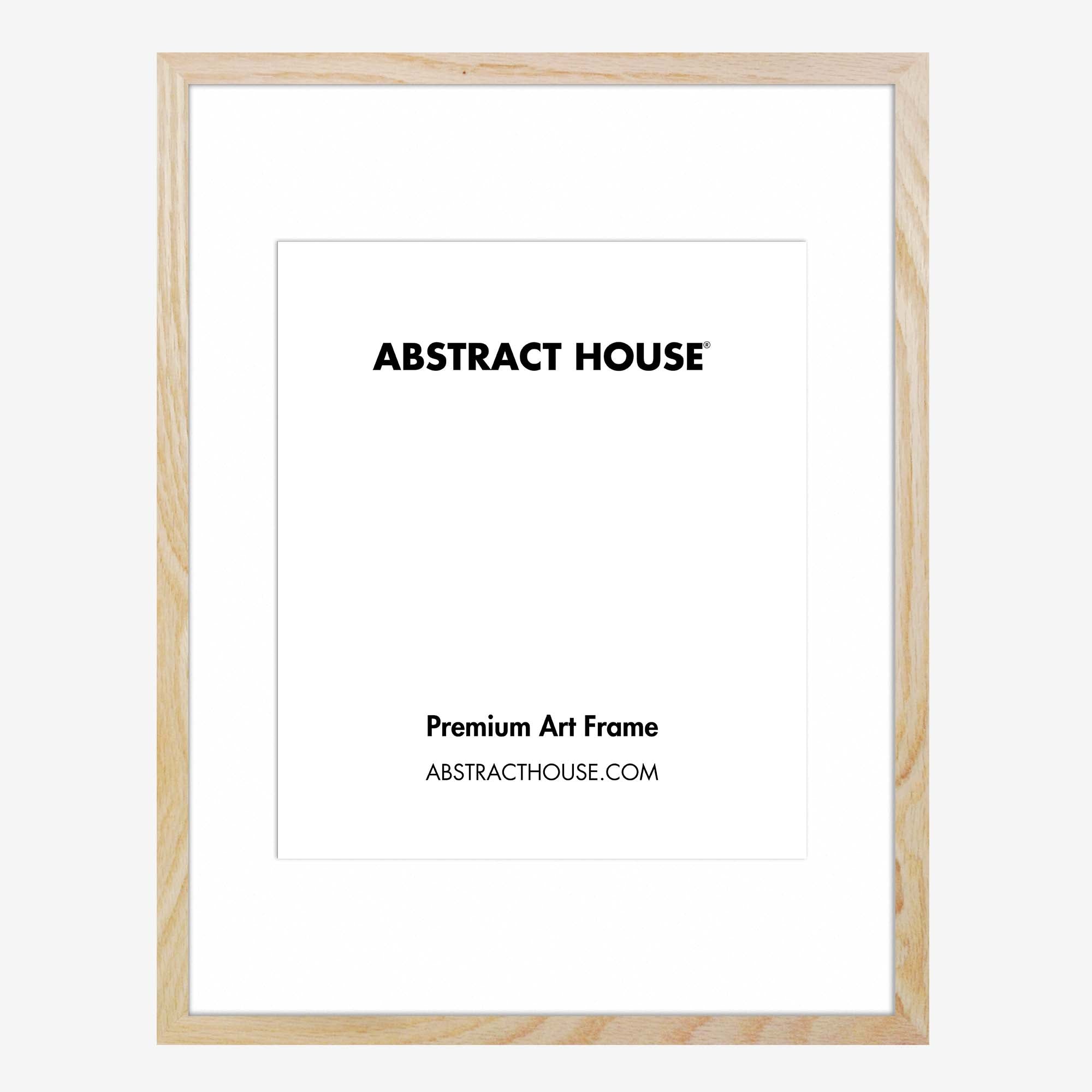 50x70cm Wooden Picture Frame-Oak-40 x 50 cm-Abstract House