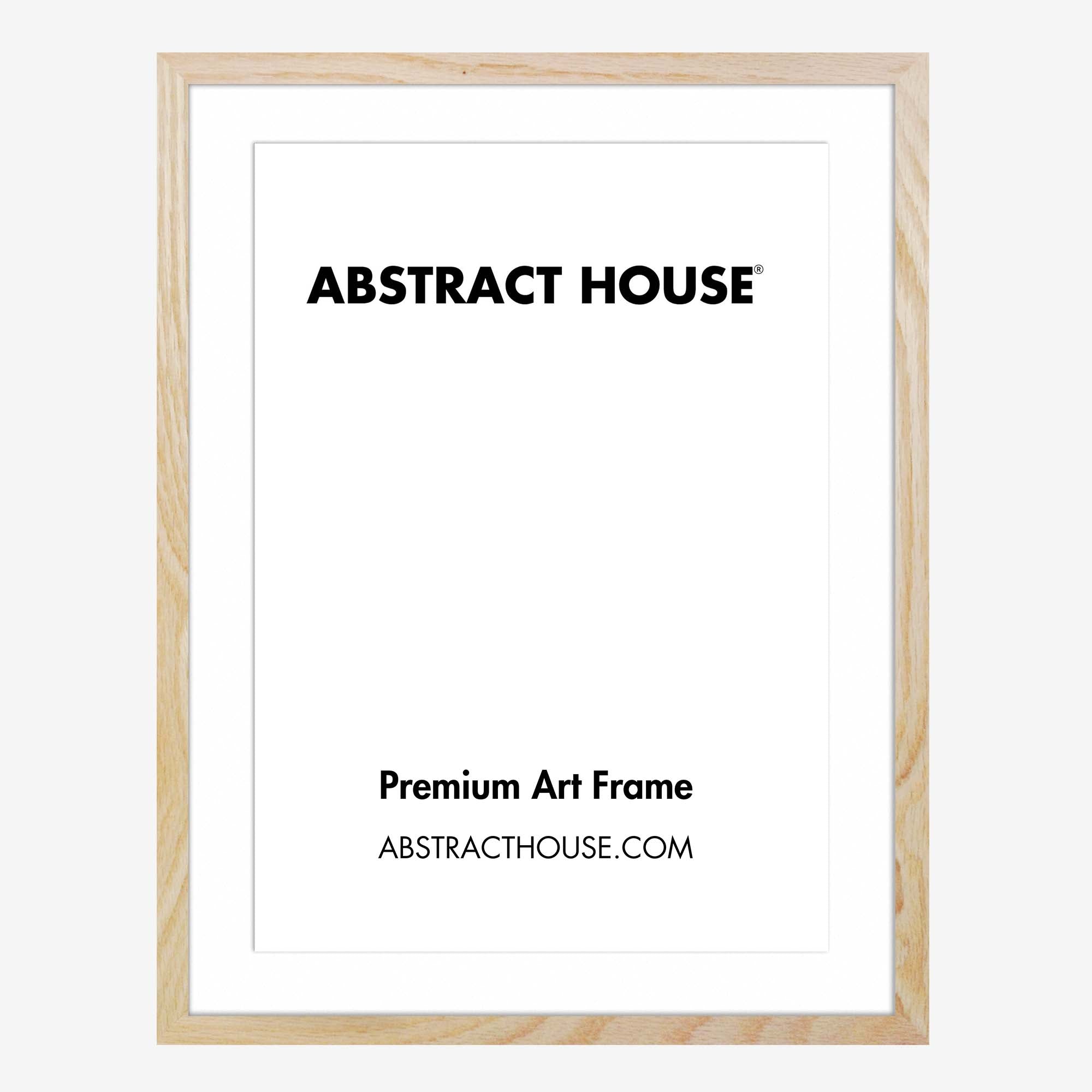 50x70cm Wooden Picture Frame-Oak-40 x 60 cm-Abstract House