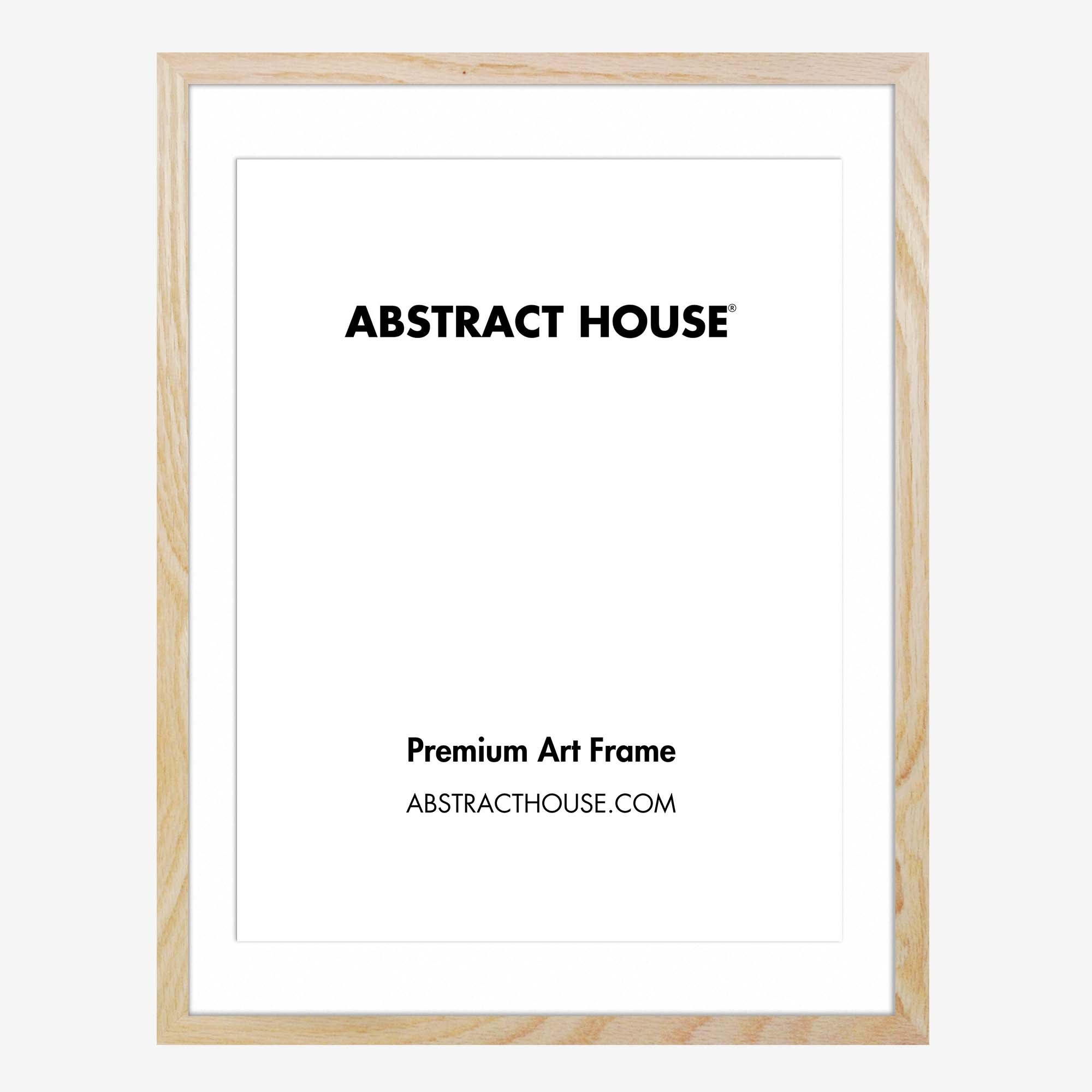 50x70cm Wooden Picture Frame-Oak-A2 42 x 59.4 cm-Abstract House