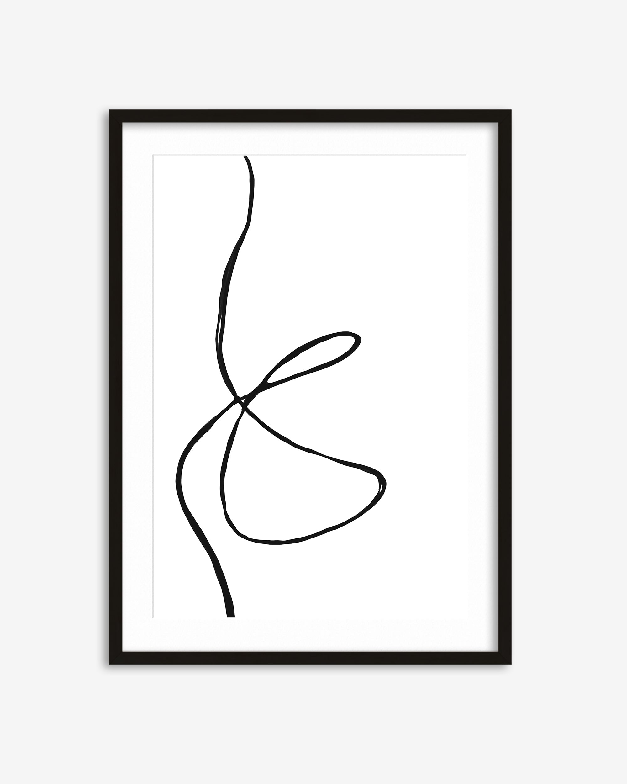 Modern Line Drawing Art Print