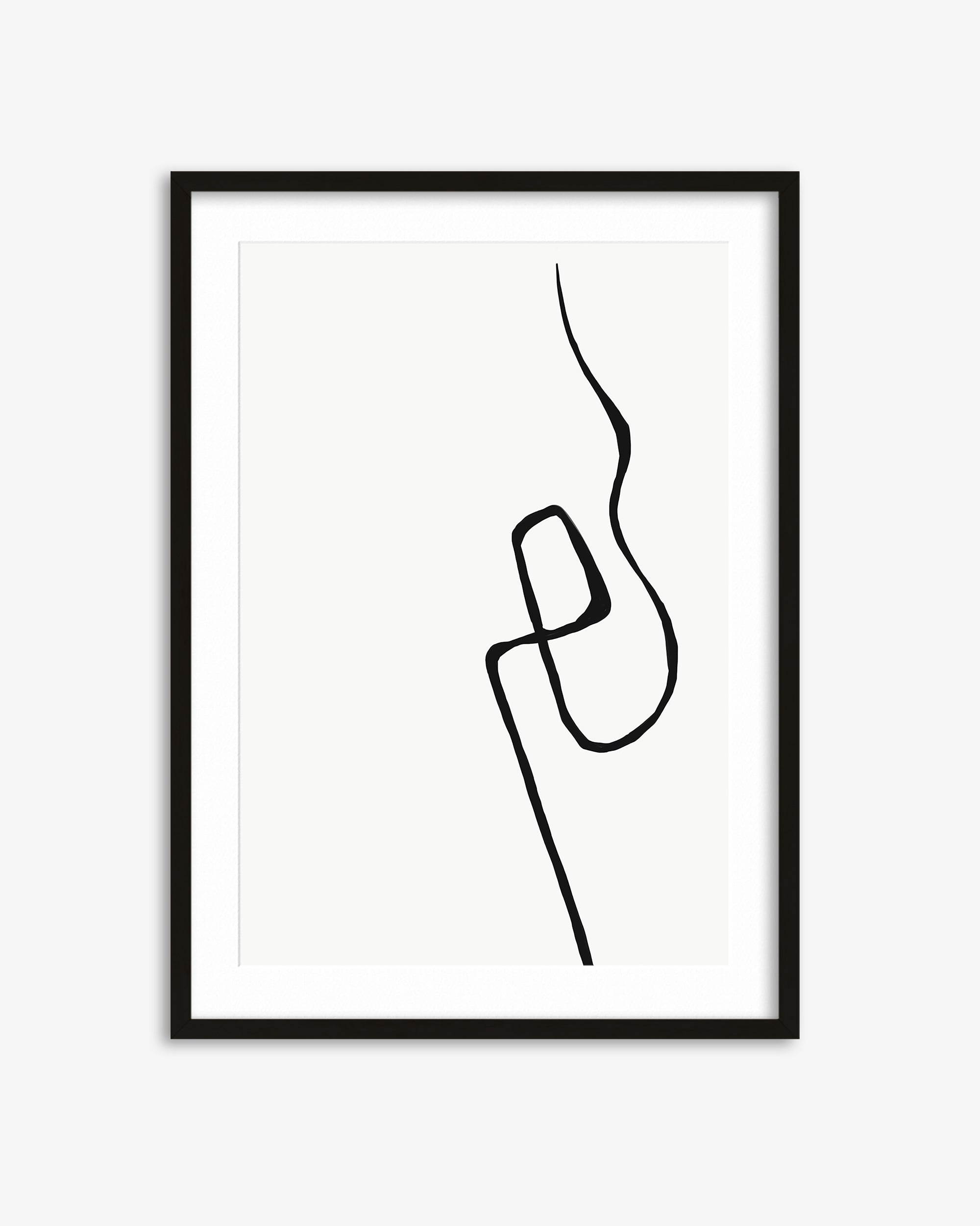 Modern Line Drawing 2 Art Print