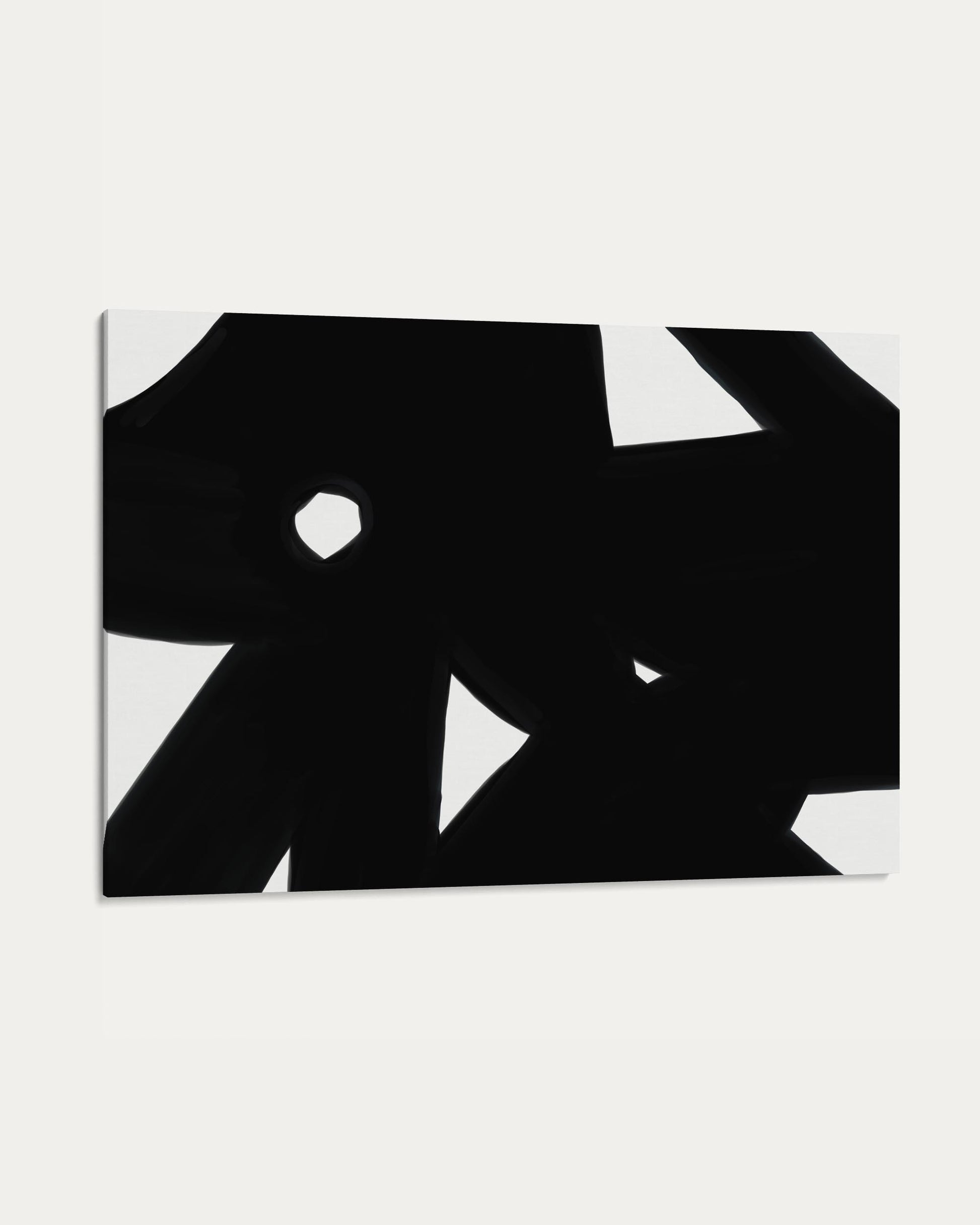 Abstract black and white pattern on a white background