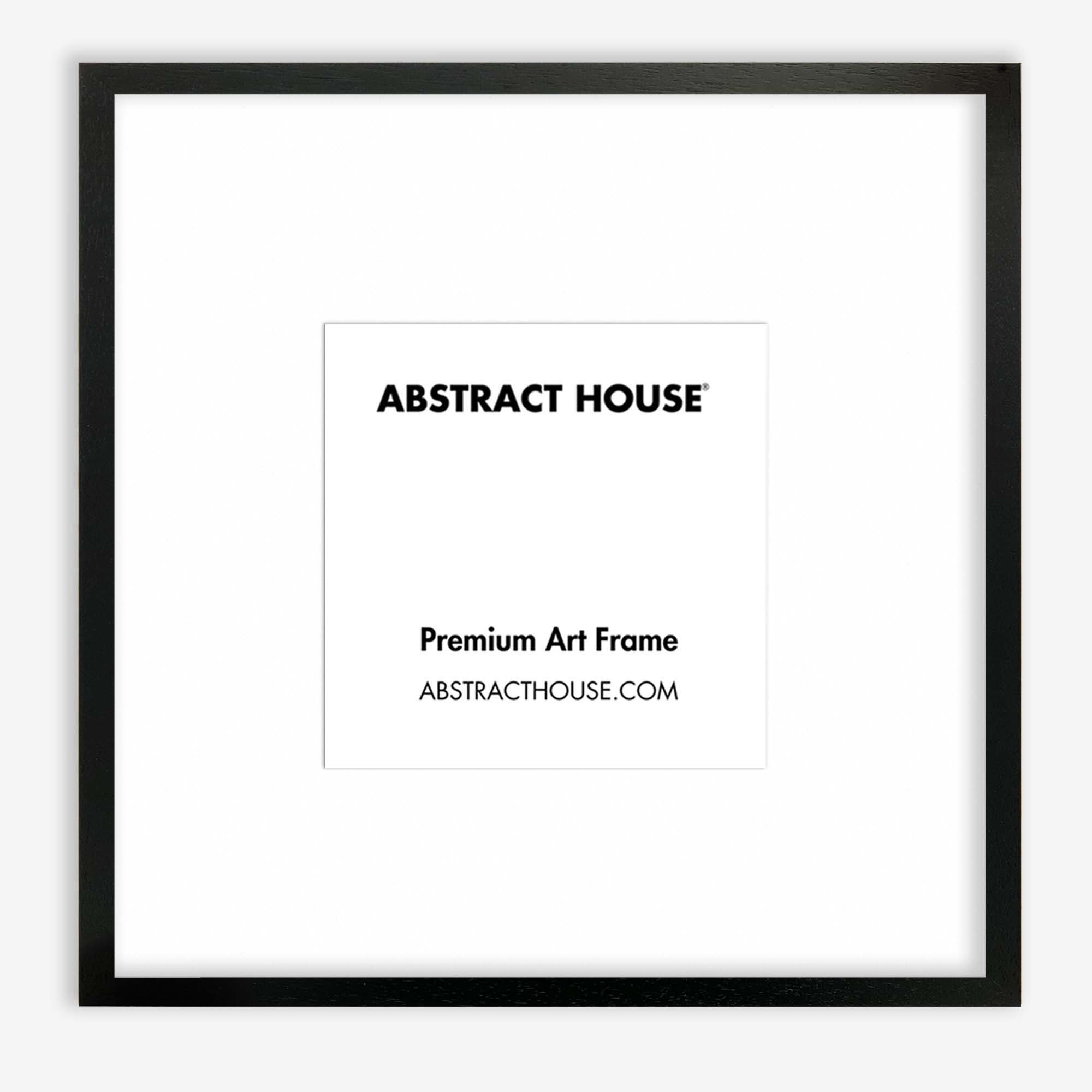60x60cm Wooden Frame-Black-30 x 30 cm / 11.8 x 11.8 Inches-Abstract House