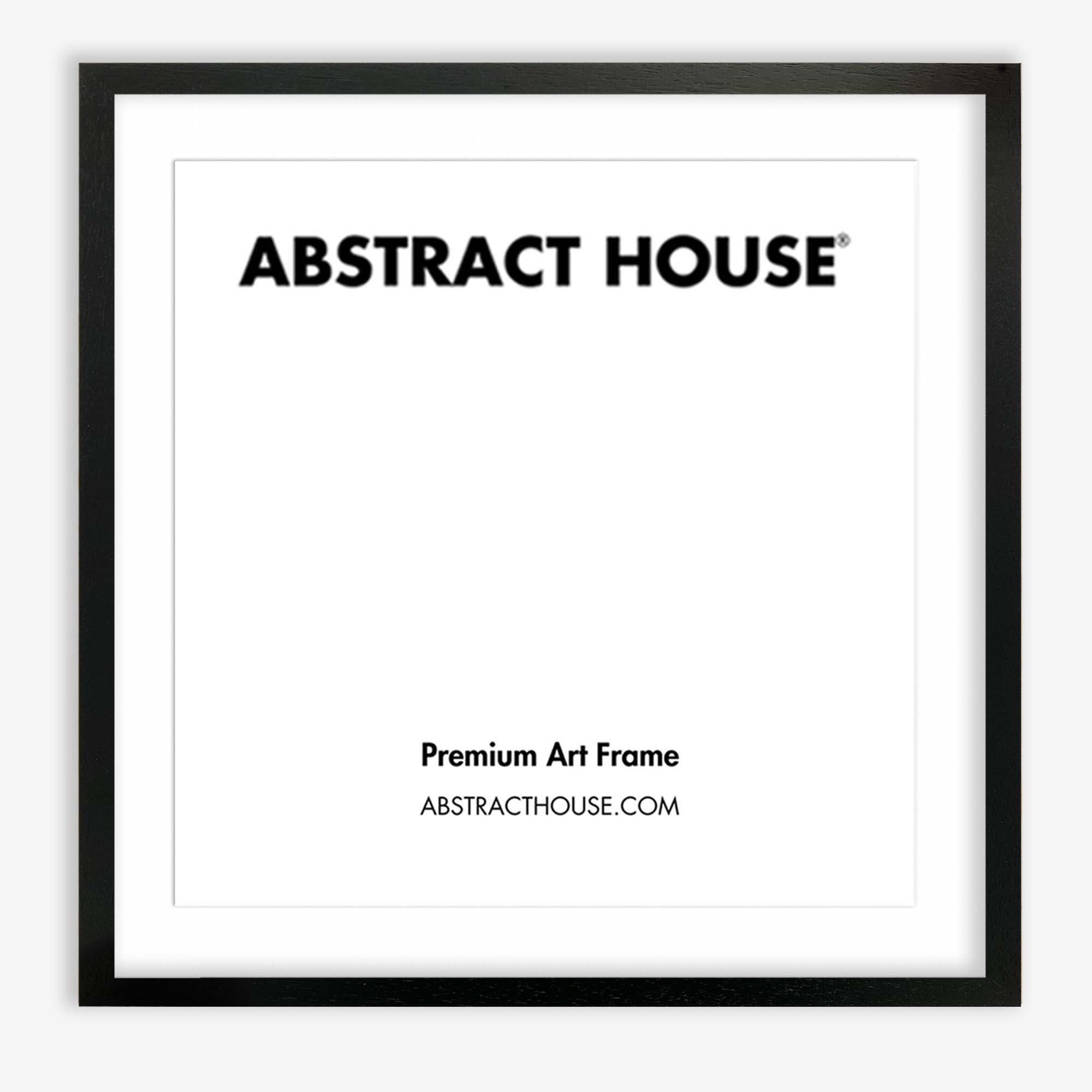 60x60cm Wooden Frame-Black-50 x 50 cm / 19.7 x 19.7 Inches-Abstract House