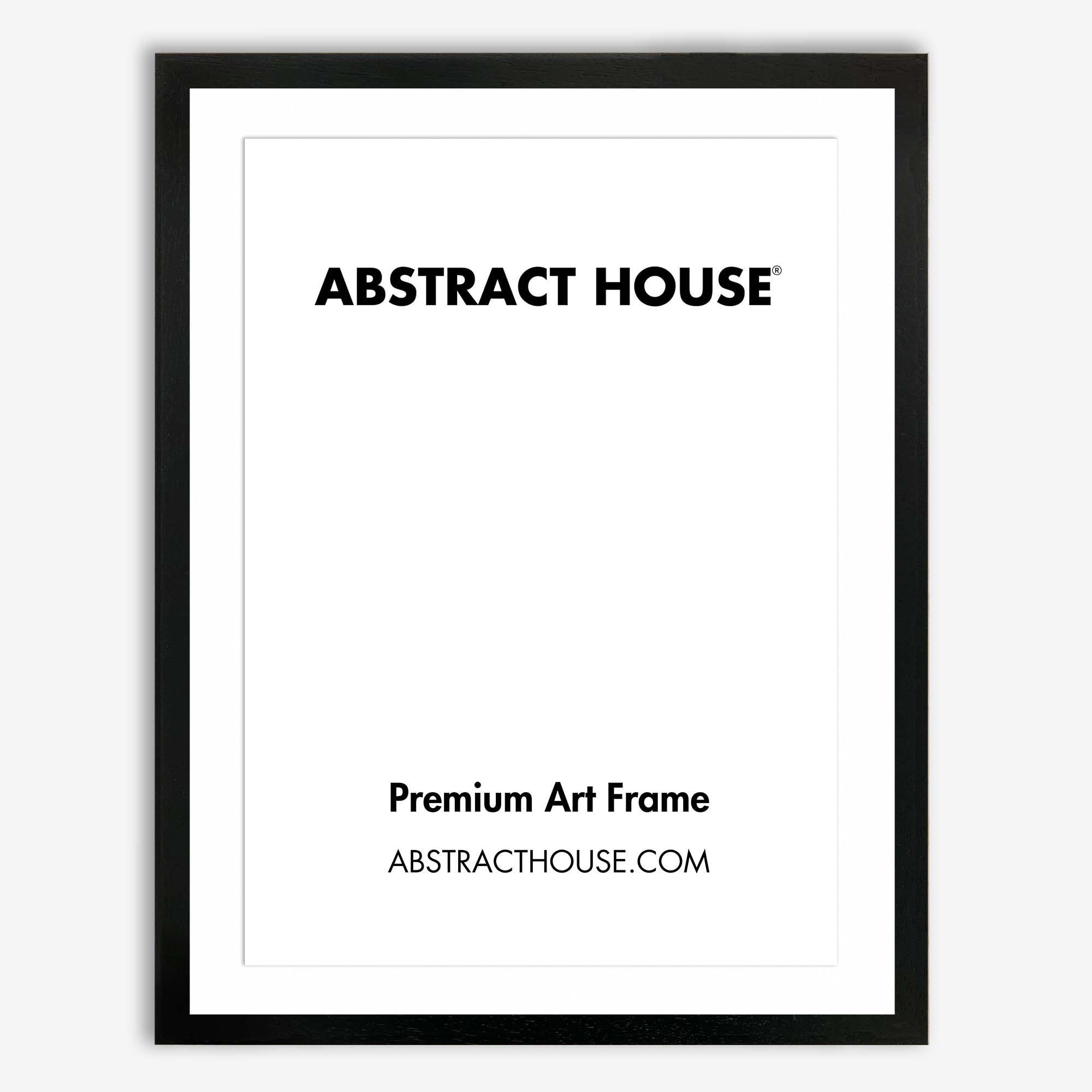 60x80cm Wooden Picture Frame-Black-50 x 70 cm-Abstract House