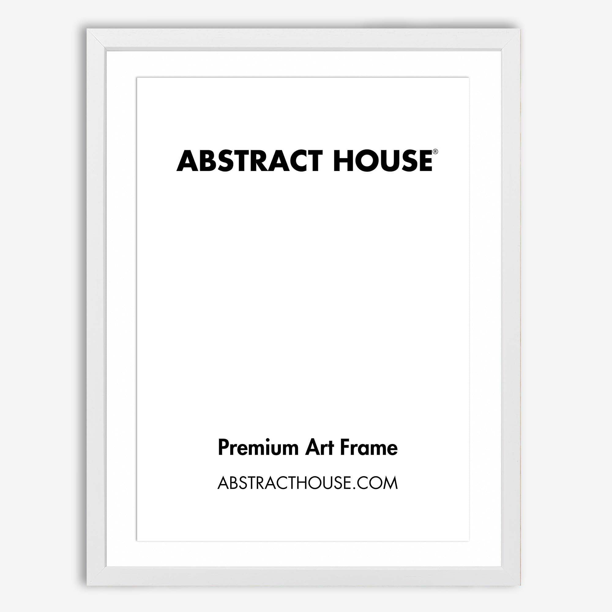 60x80cm Wooden Picture Frame-White-50 x 70 cm-Abstract House