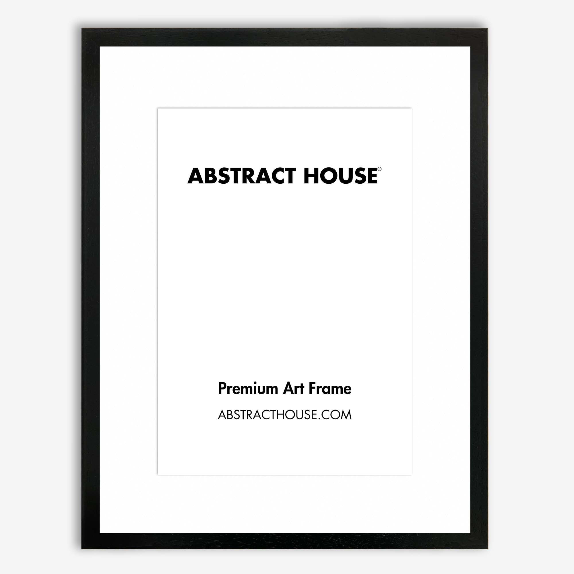 60x80cm Wooden Picture Frame-Black-A2 42 x 59.4 cm-Abstract House