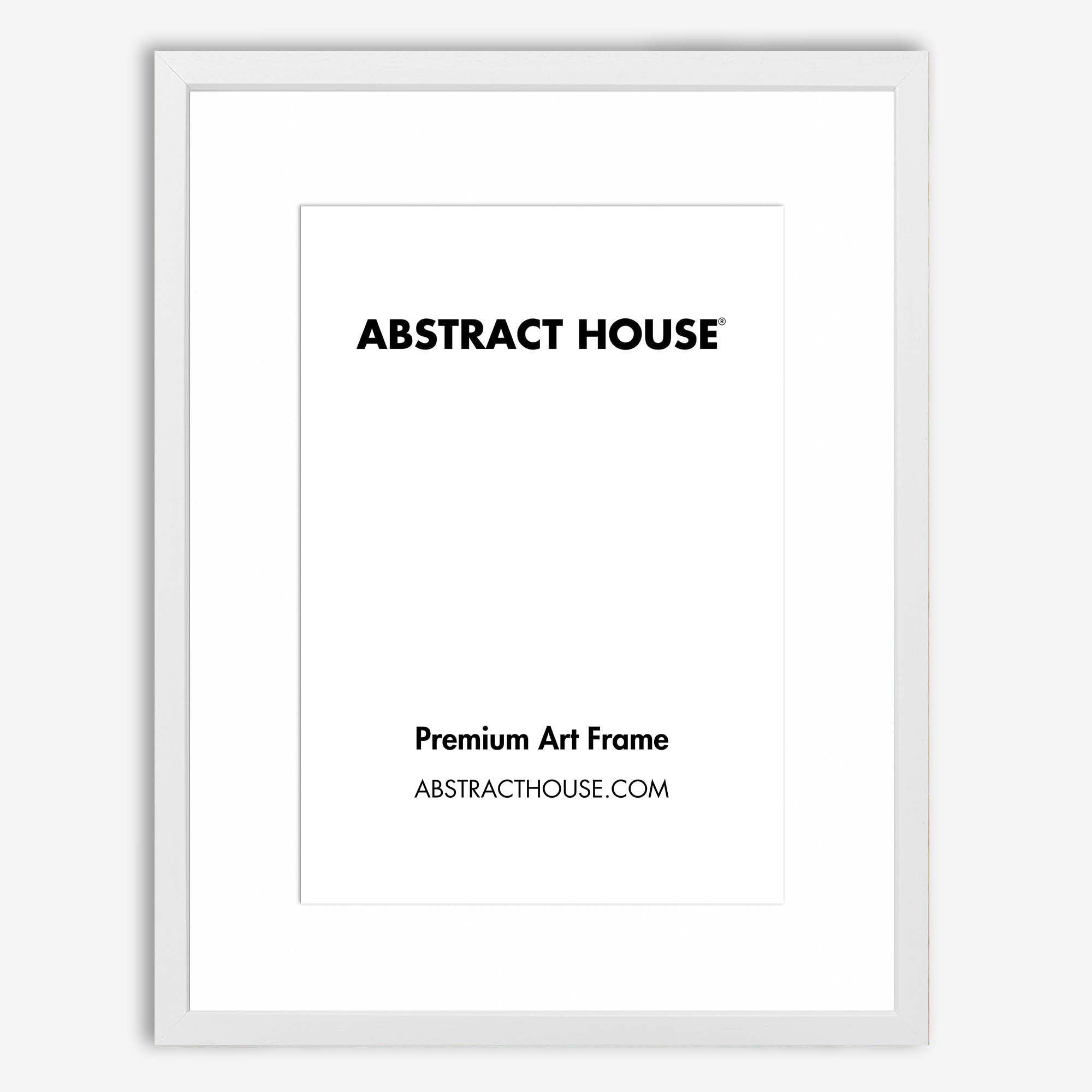 60x80cm Wooden Picture Frame-White-A2 42 x 59.4 cm-Abstract House