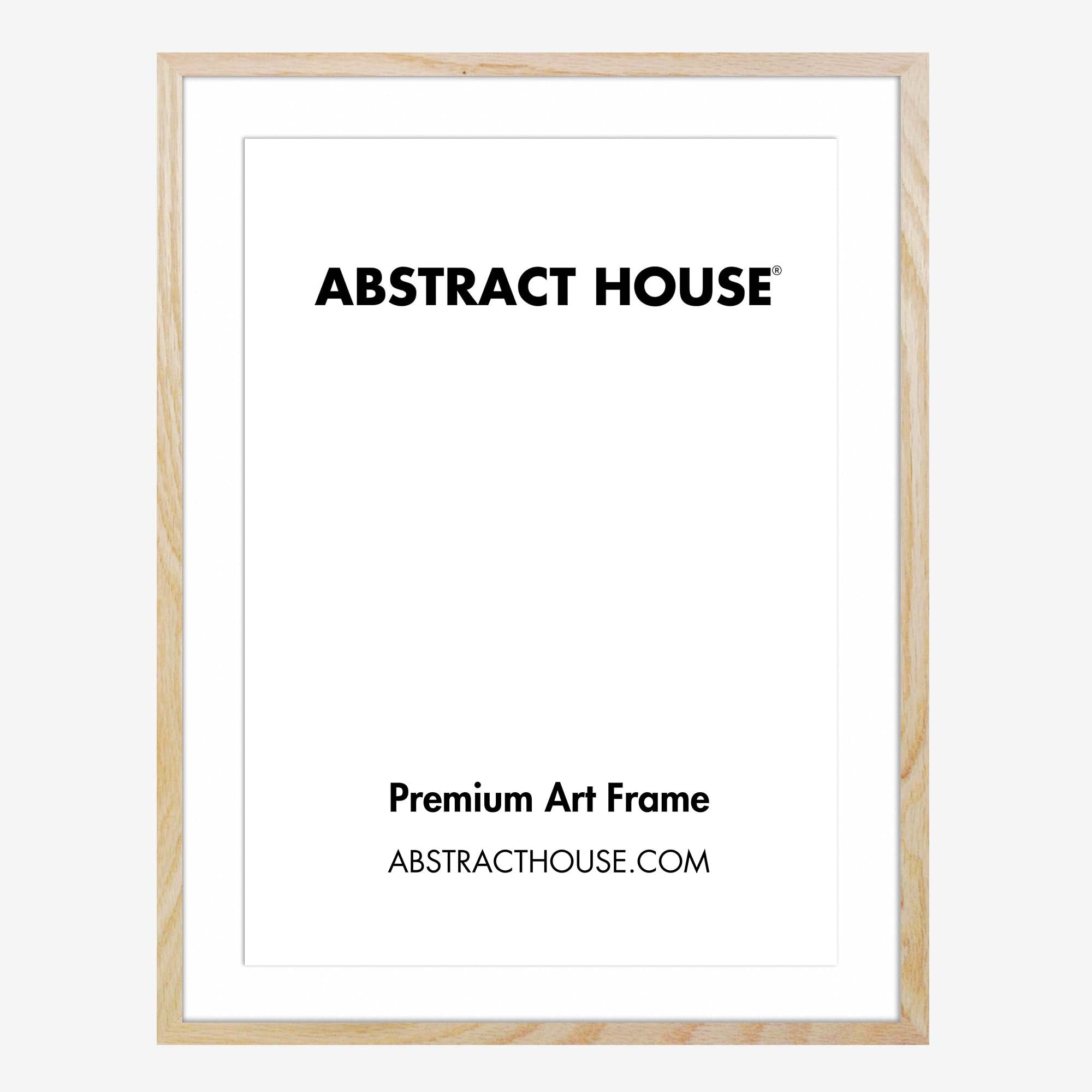 60x80cm Wooden Picture Frame-Oak-50 x 70 cm-Abstract House