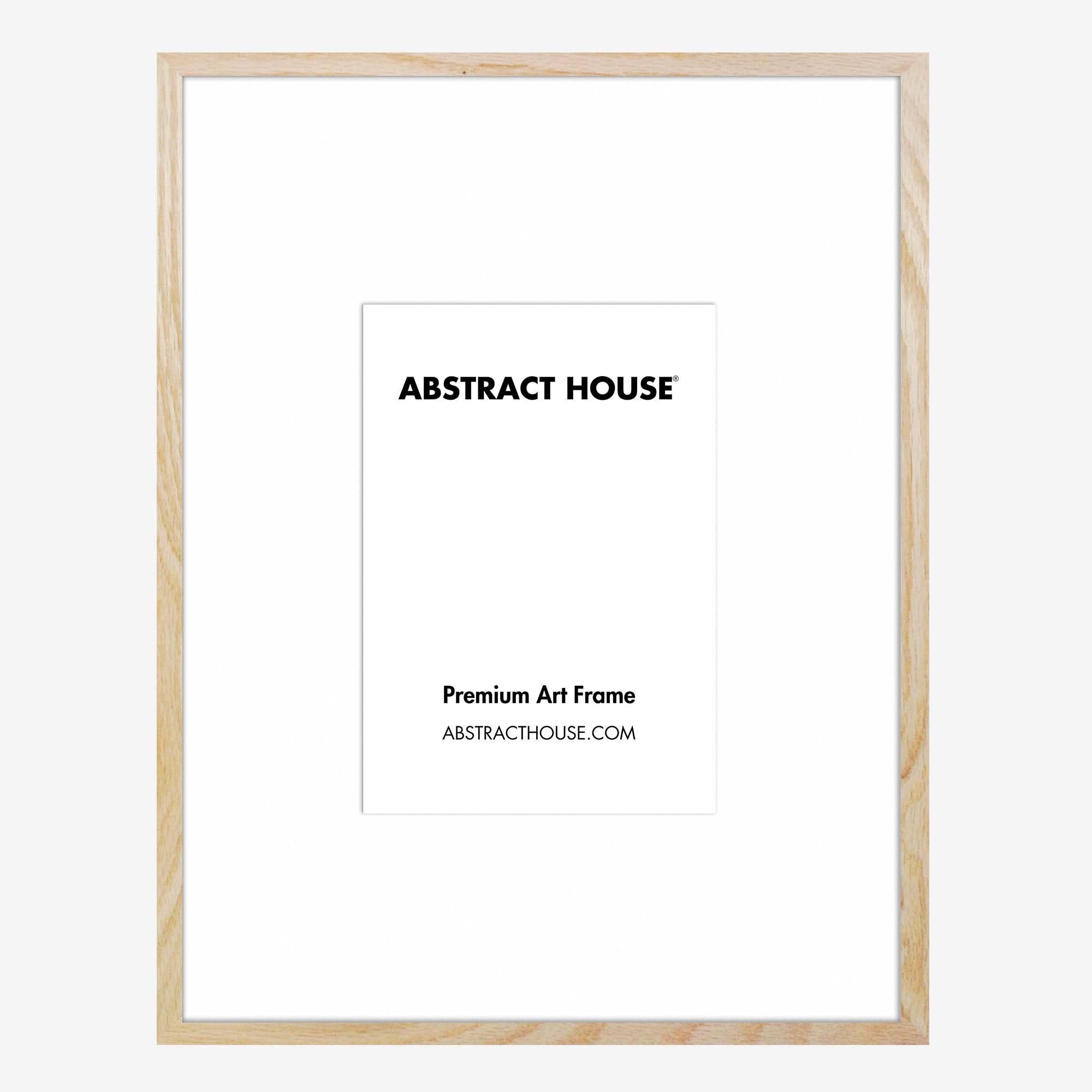 60x80cm Wooden Picture Frame-Oak-A3 29.7 x 42 cm-Abstract House