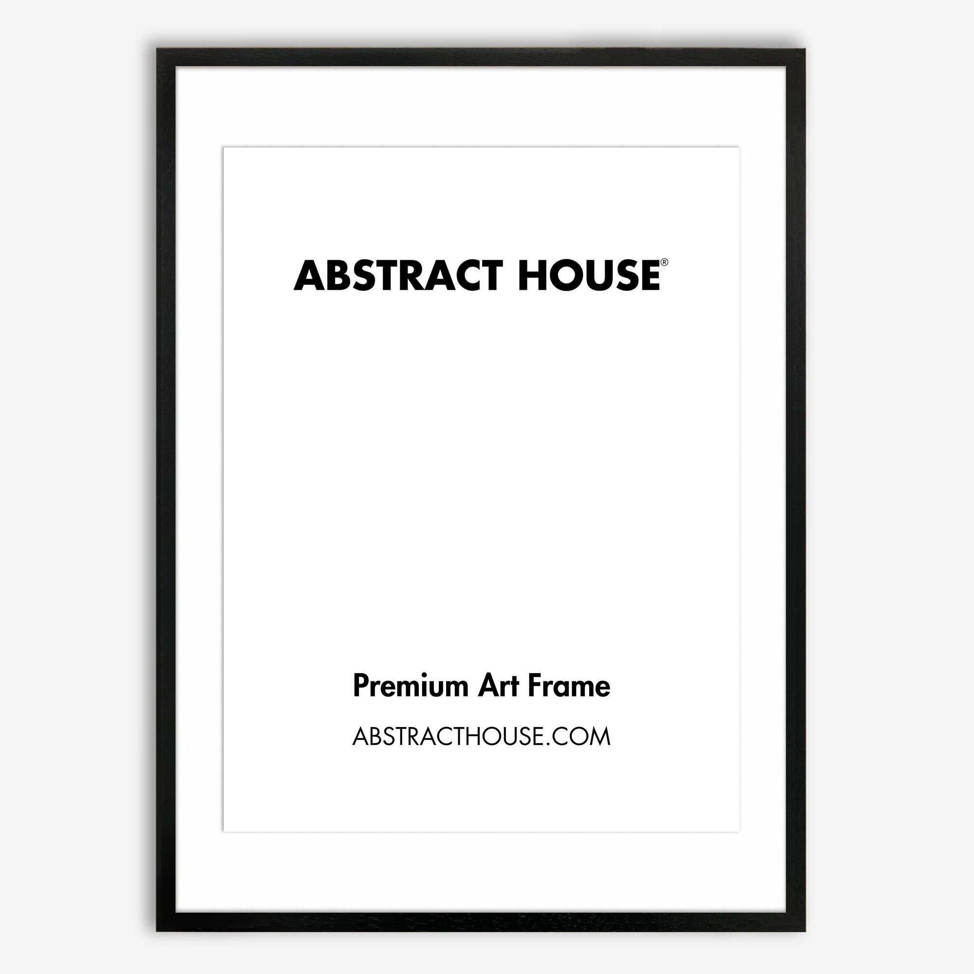 60x90 cm Wooden Picture Frame-Black-50 x 70 cm-Abstract House