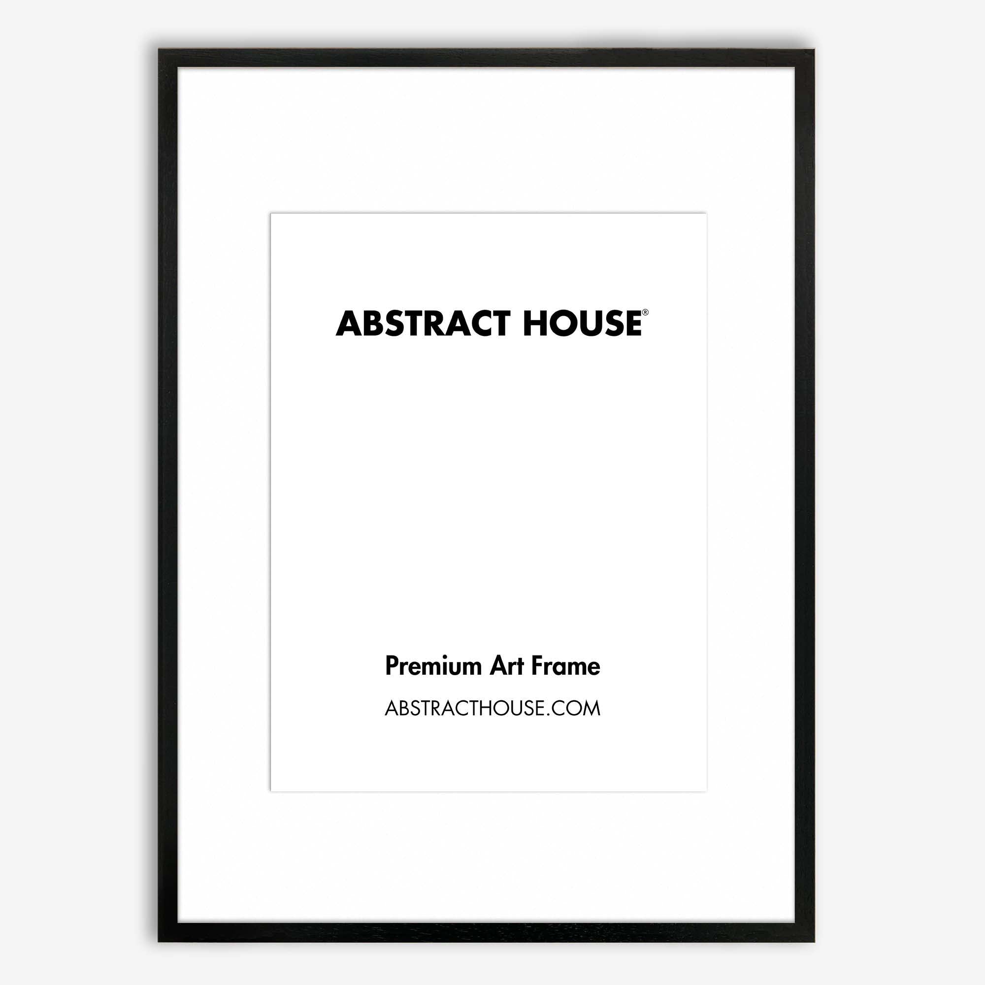 60x90 cm Wooden Picture Frame-Black-A2 / 42 x 59.4 cm-Abstract House