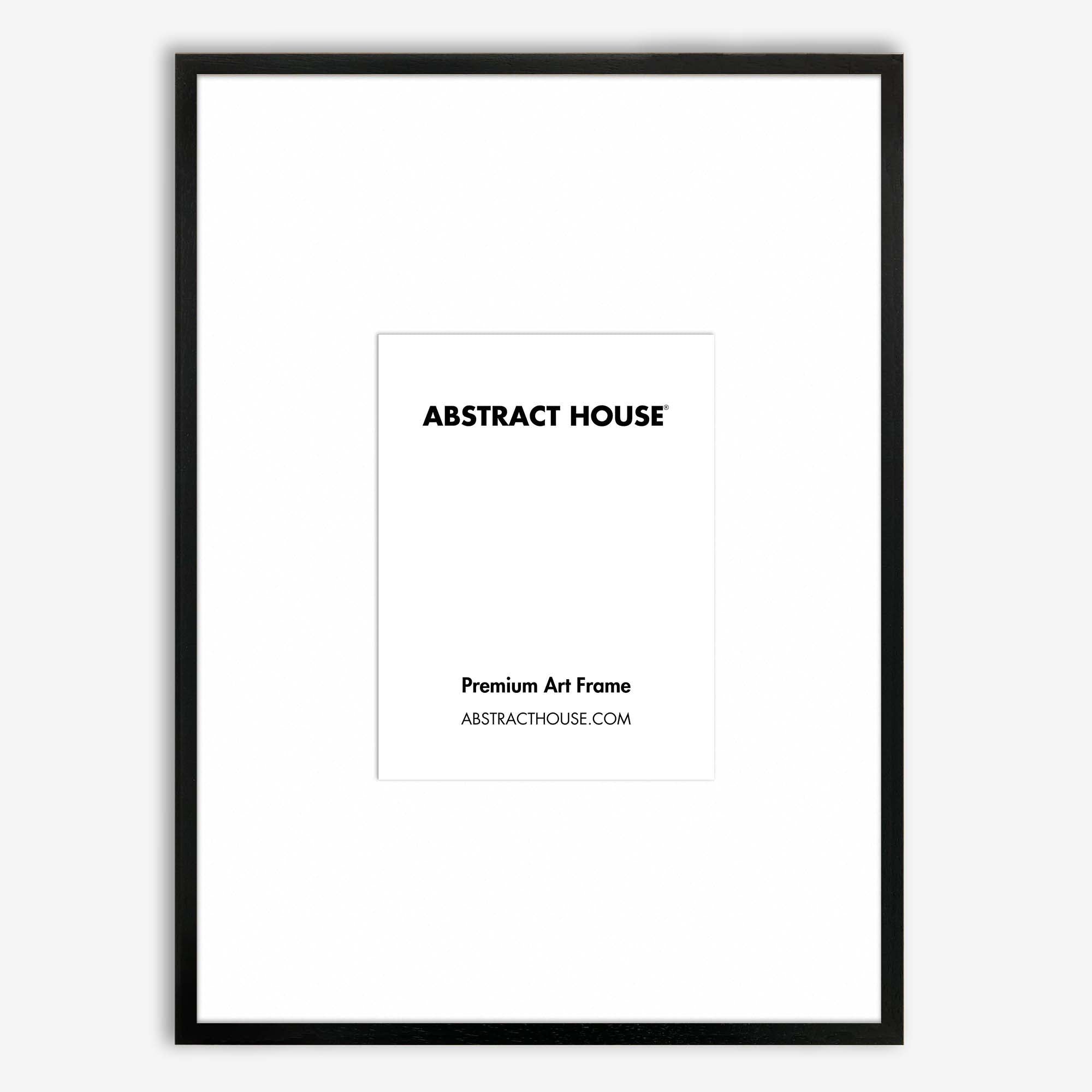 60x90 cm Wooden Picture Frame-Black-A3 / 29.7 x 42 cm-Abstract House