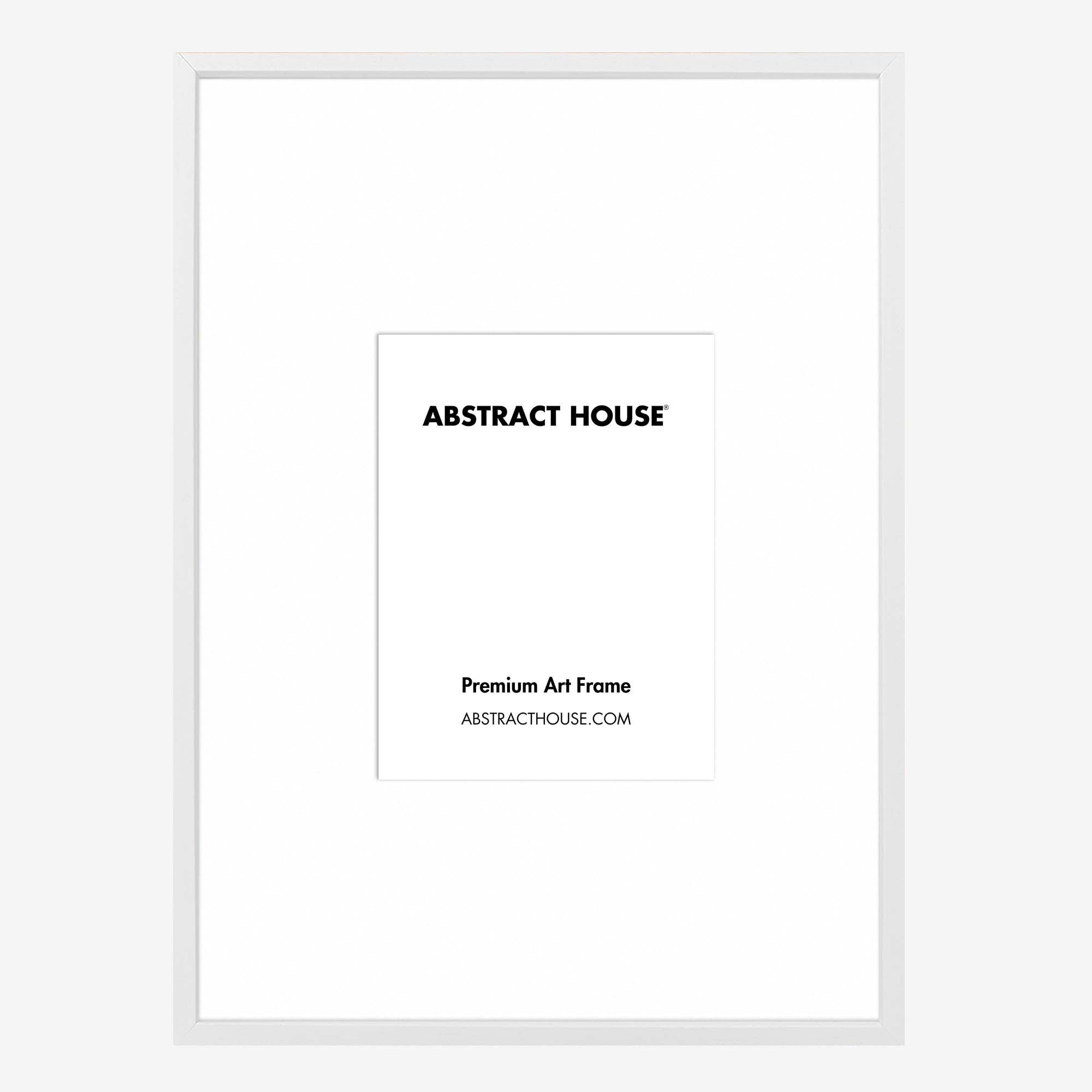 60x90 cm Wooden Picture Frame-White-A3 / 29.7 x 42 cm-Abstract House