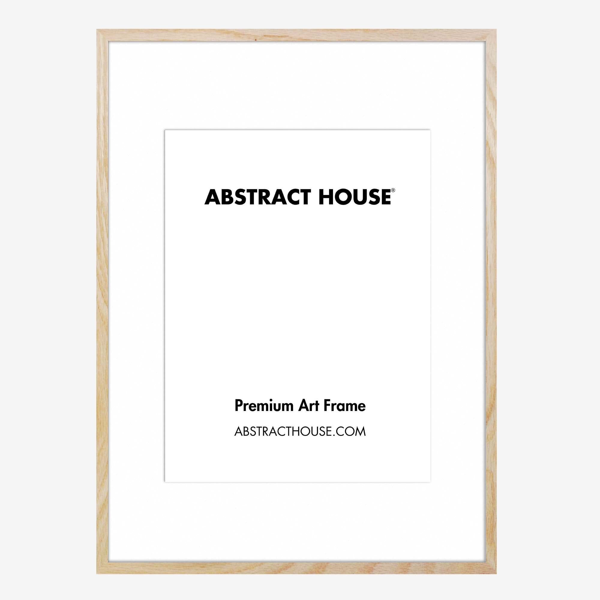 60x90 cm Wooden Picture Frame-Oak-A2 / 42 x 59.4 cm-Abstract House
