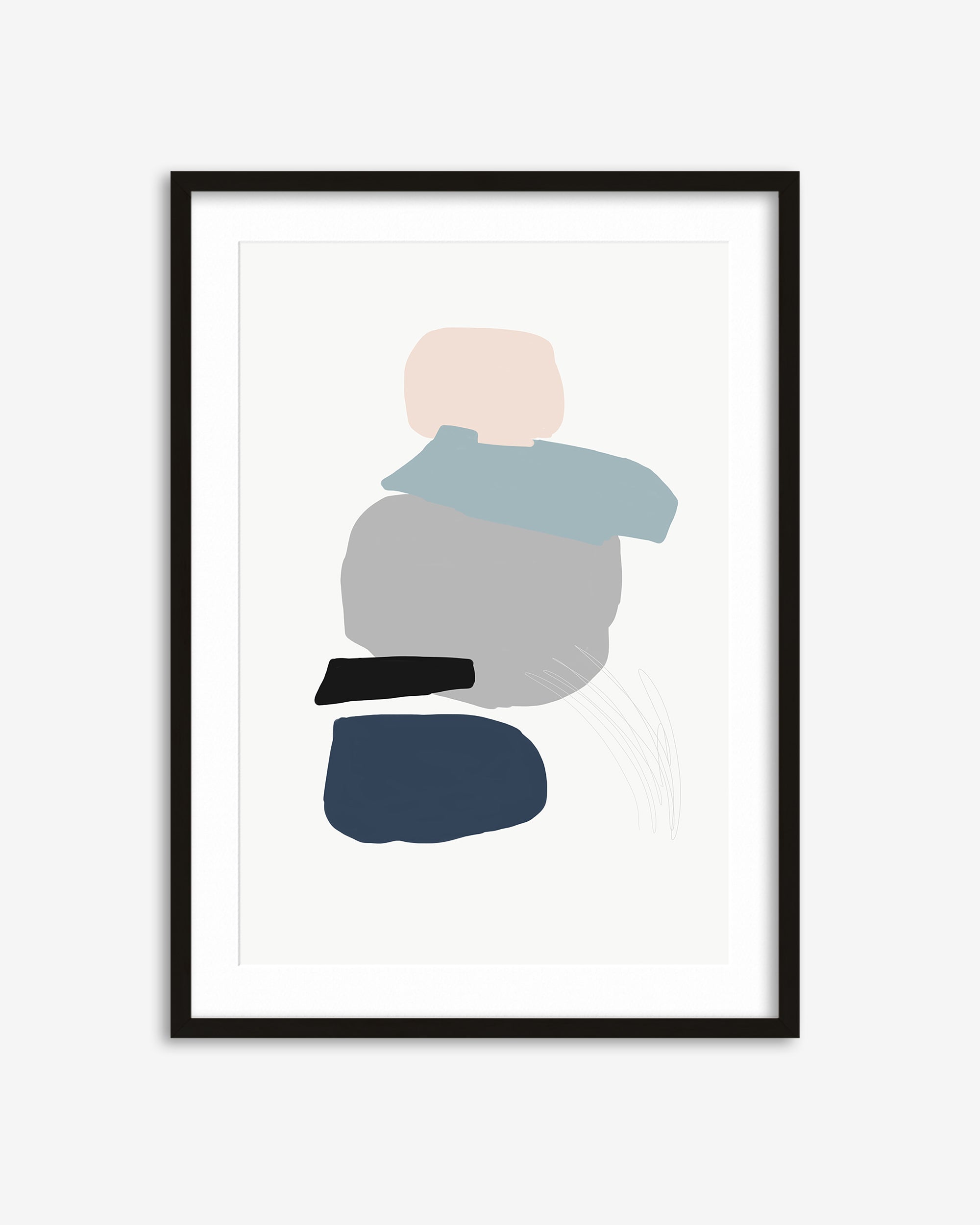 Minimal Abstract Shapes 4 Art Print