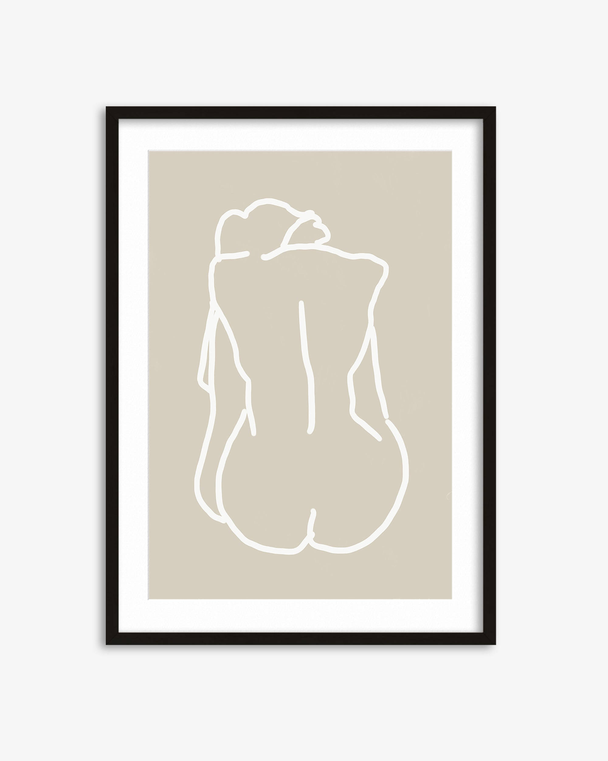 Nude Back Hand-Drawn Art Print