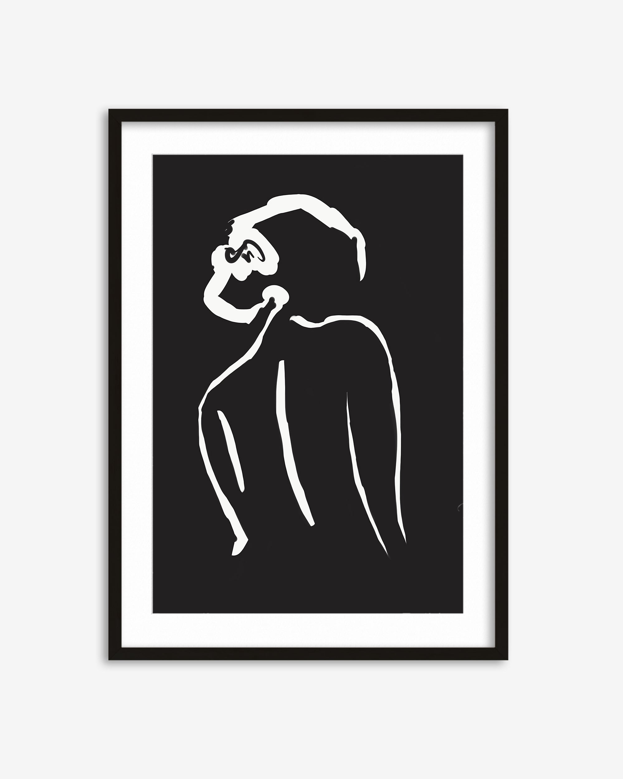 Black & White Nude Drawing Art Print