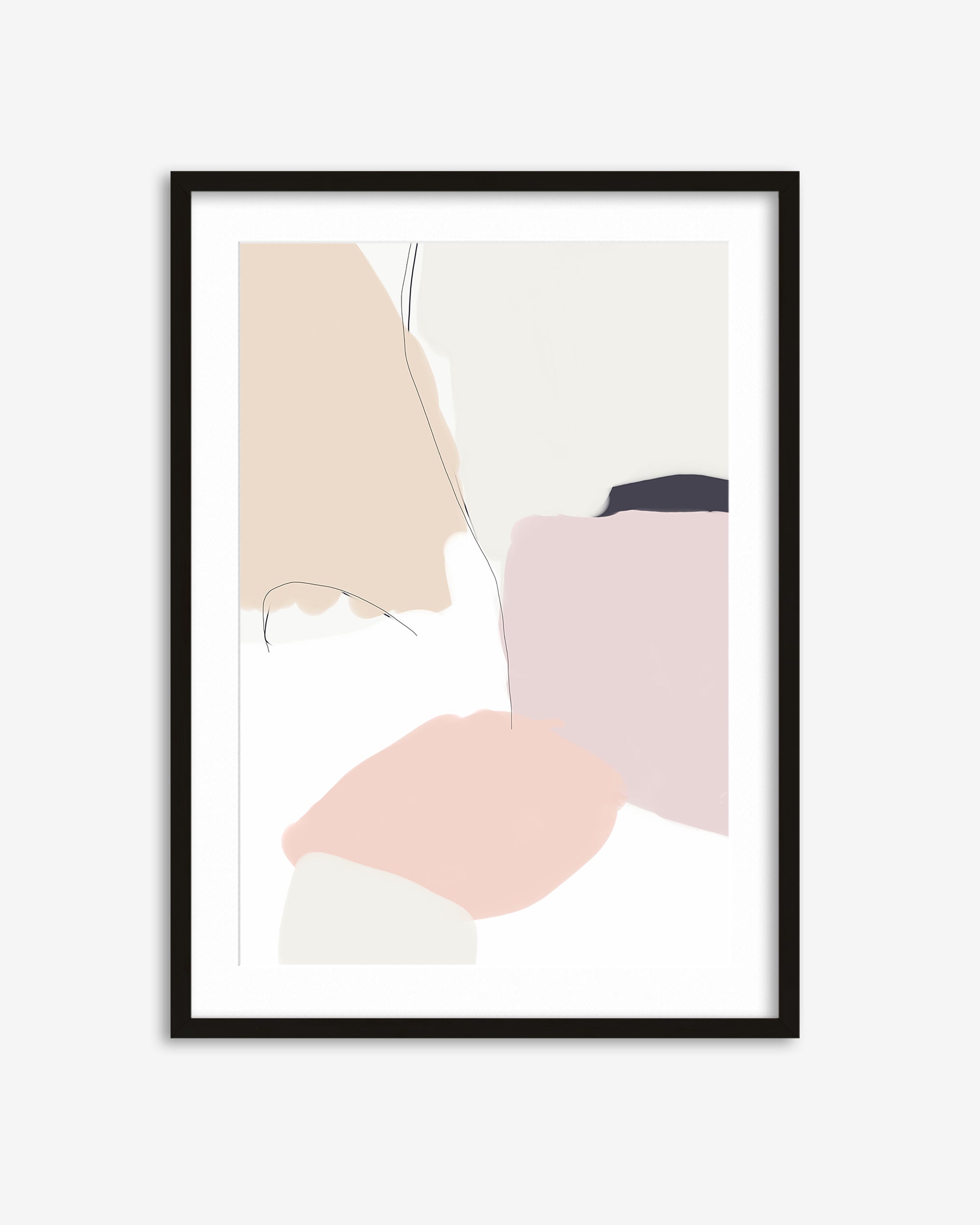 Bright Abstract Shapes Art Print