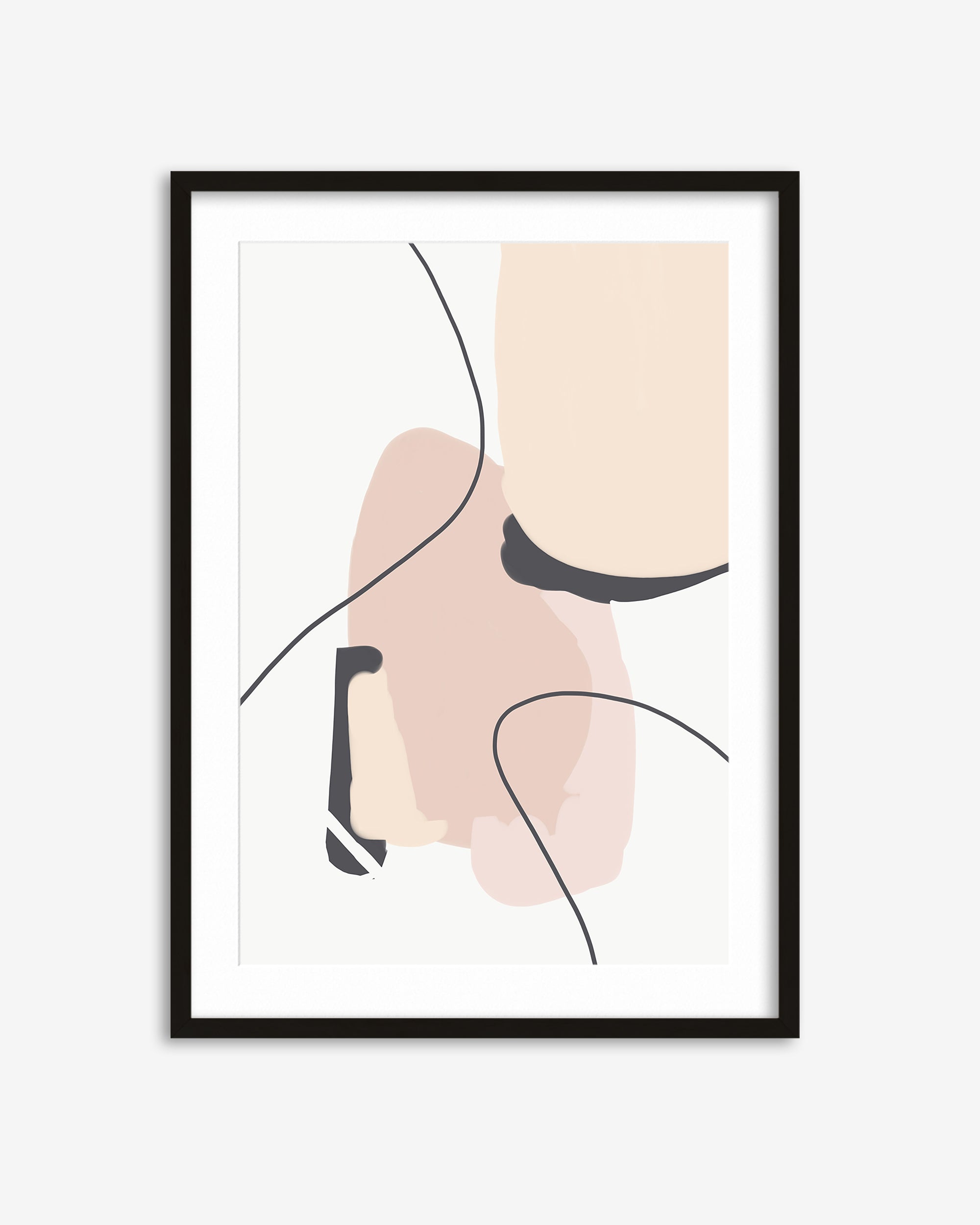 Beige Contemporary Art Print