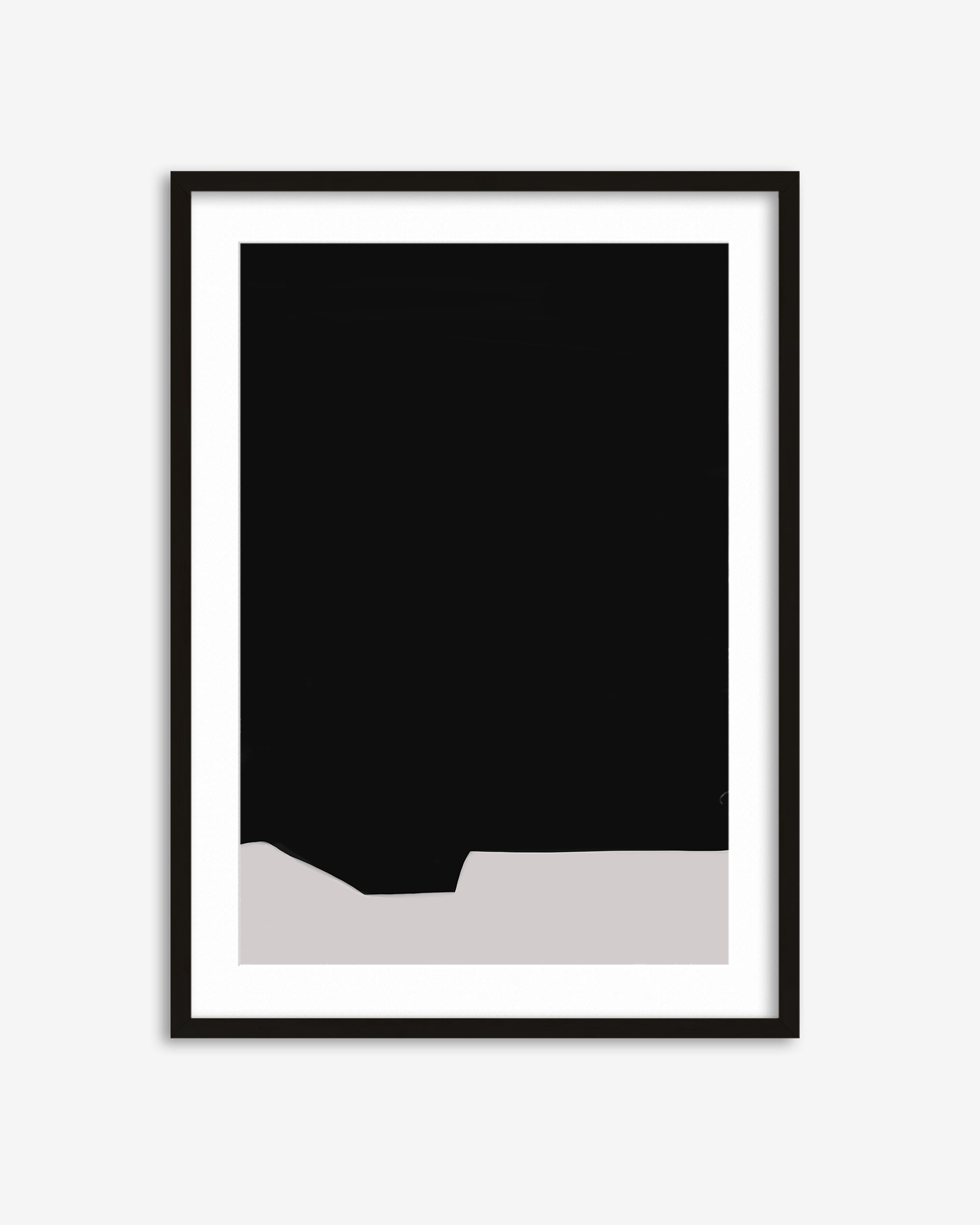 Black Minimal Design Art Print