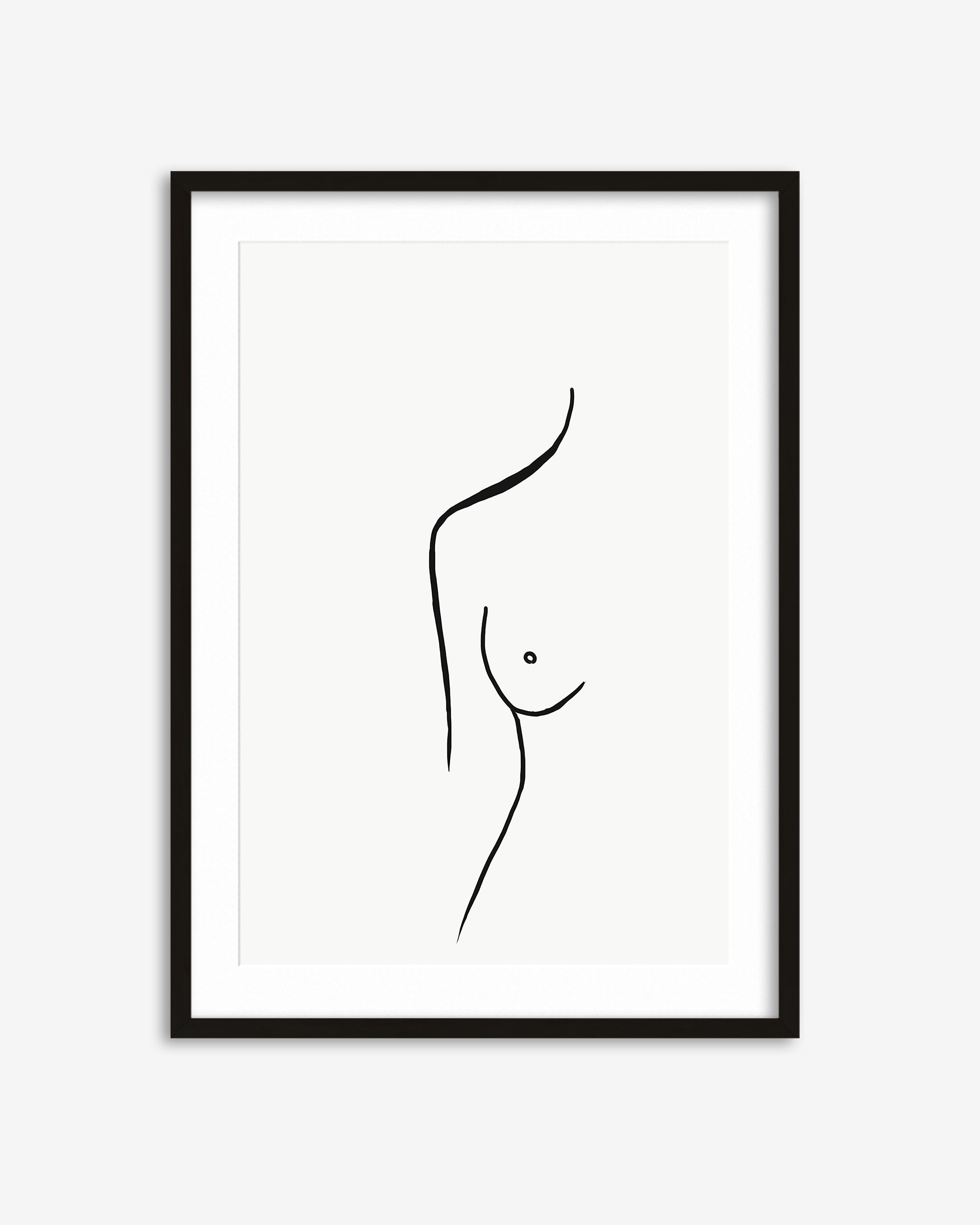 Nude Female Line Art Print