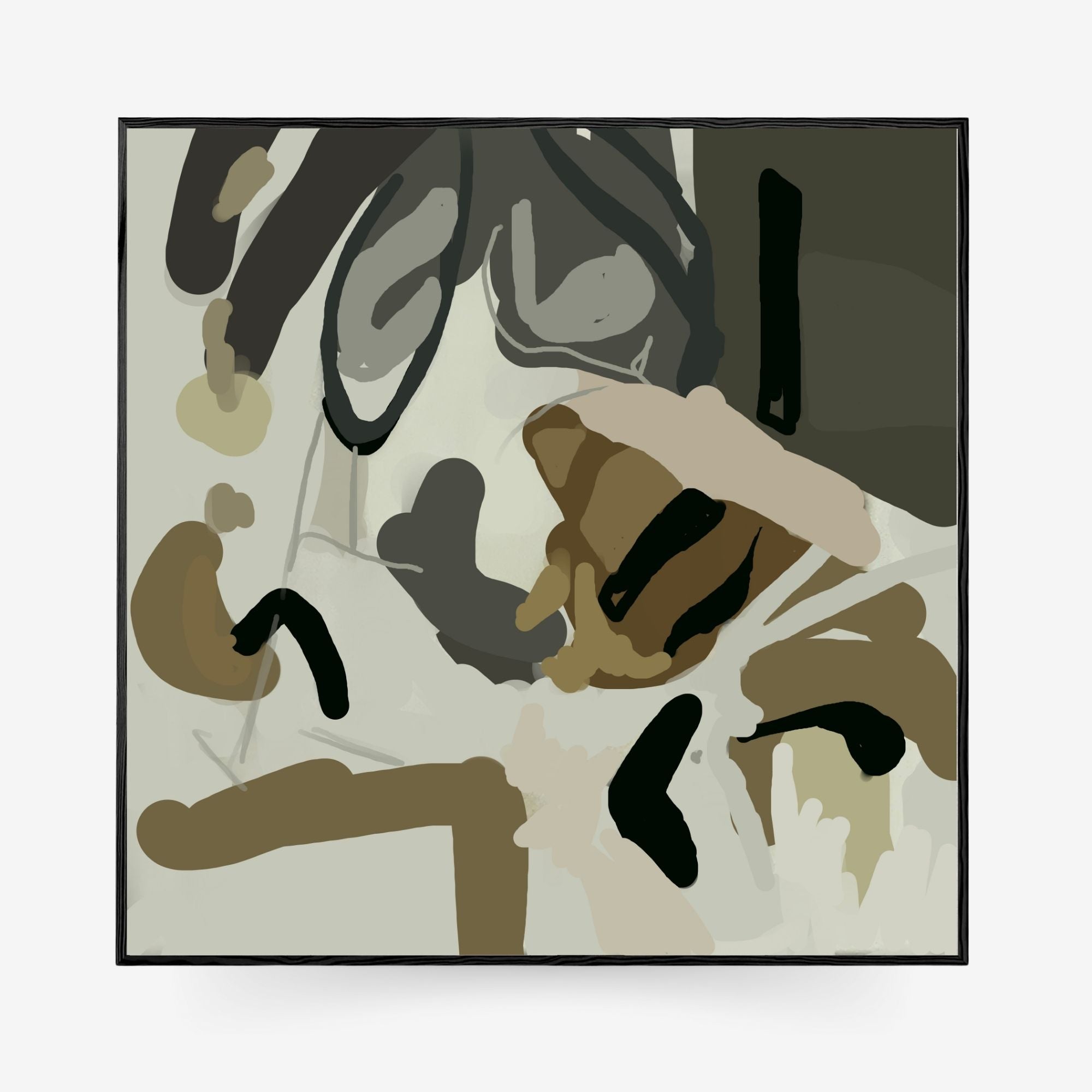 Camouflage II Framed Canvas-Abstract House